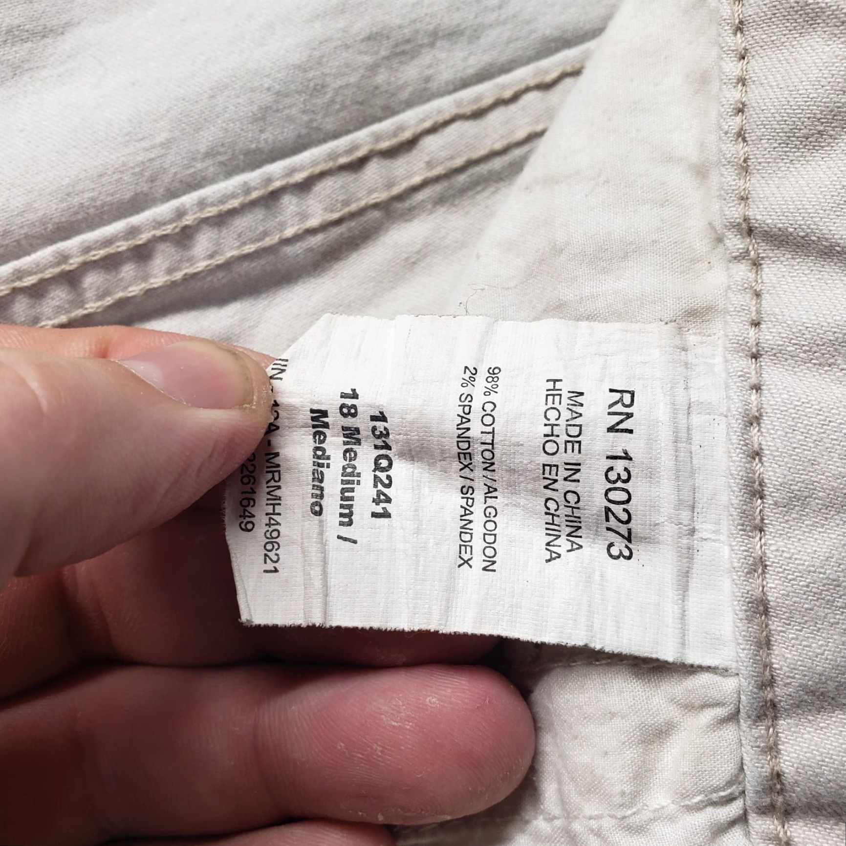 Lee Lee Riders Shorts Adult Size 18 Khaki Women's Bermuda Mid Rise Knee RN#130373 Size 40" / US 18 - 3 Thumbnail