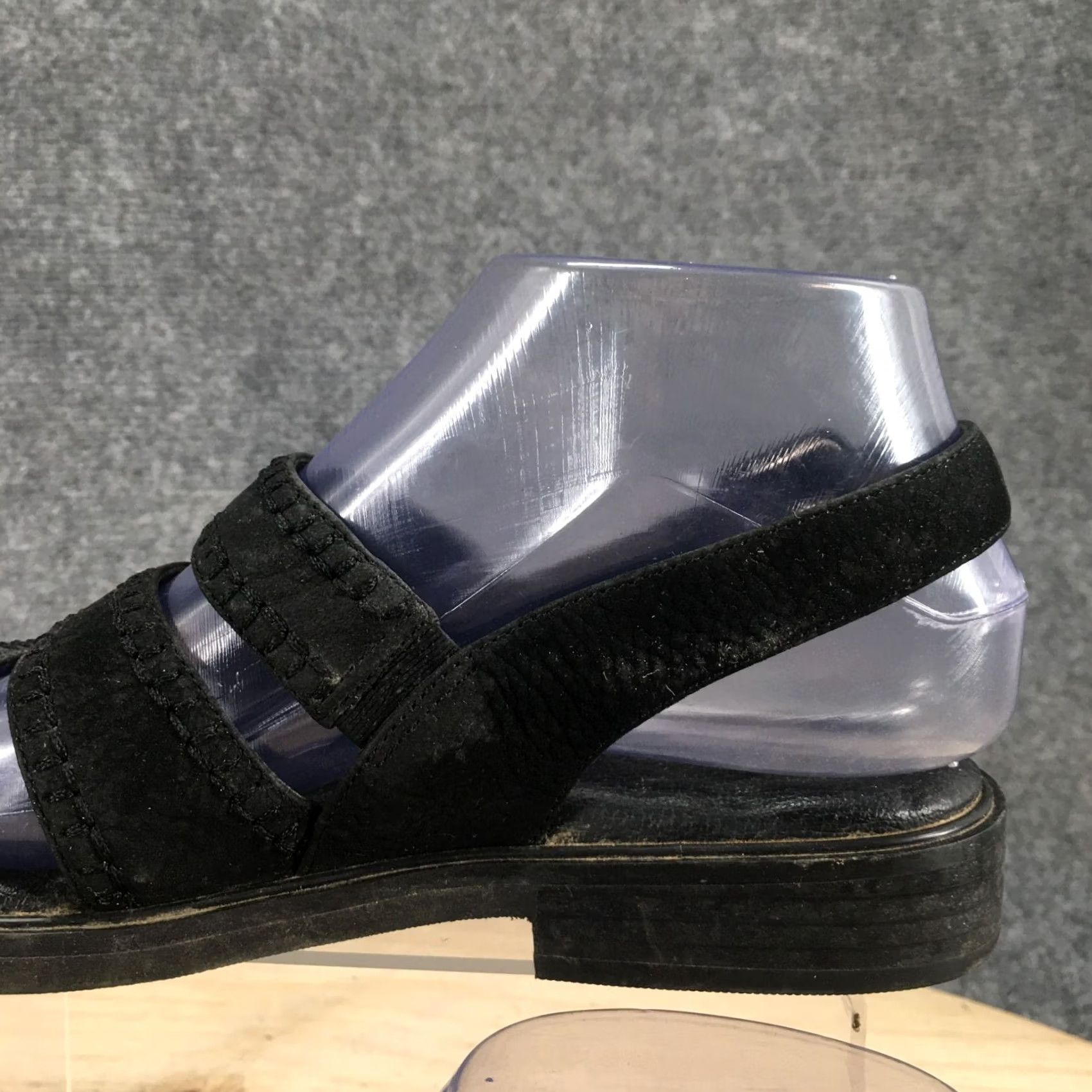 Rockport Rockport Sandals Womens 6.5M Strappy Slingback Black Leather Flats Comfort W8780 Size US 7 / IT 37 - 6 Thumbnail