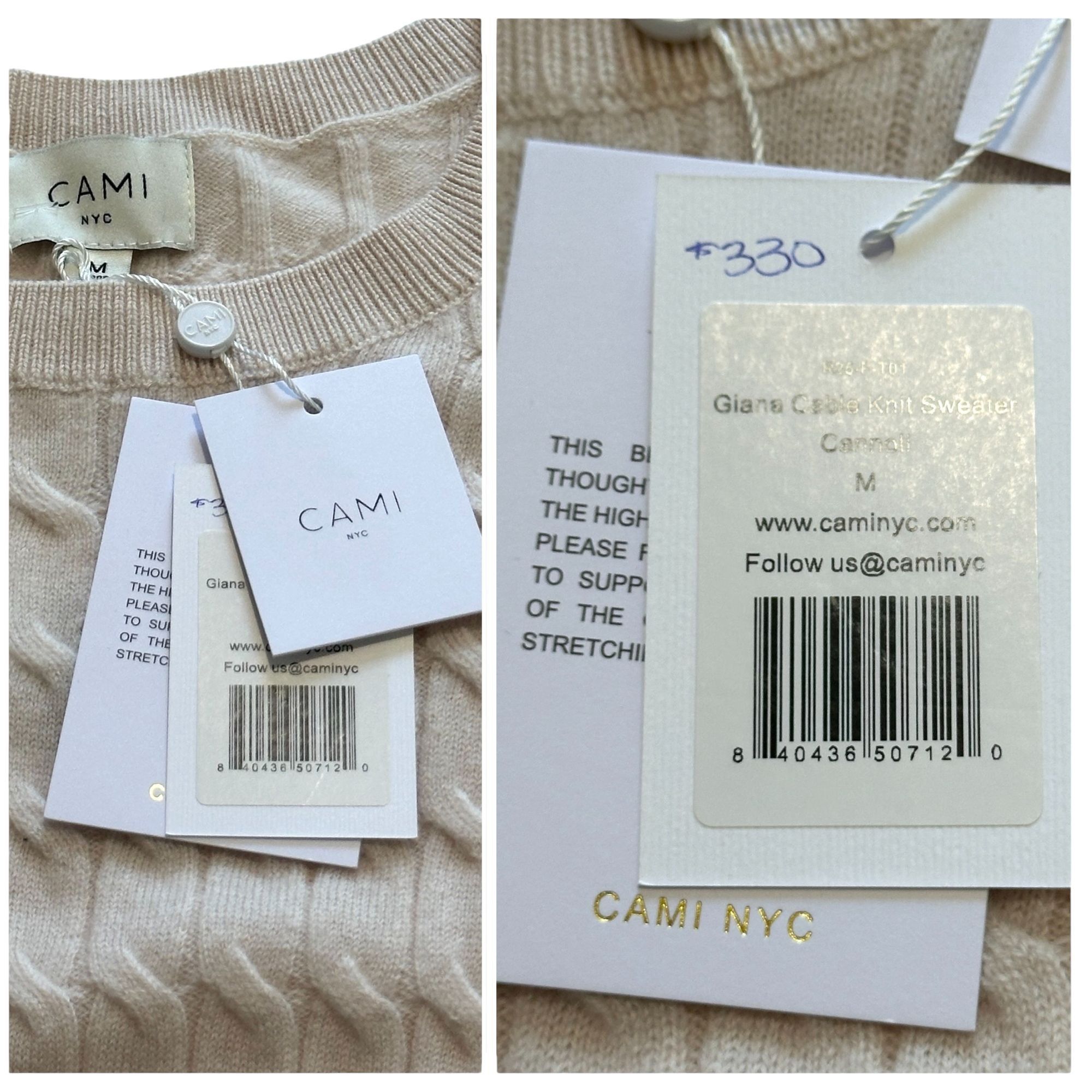 CAMI NYC Cami NYC Giana Sweater, M, NWT Size M / US 6-8 / IT 42-44 - 3 Thumbnail