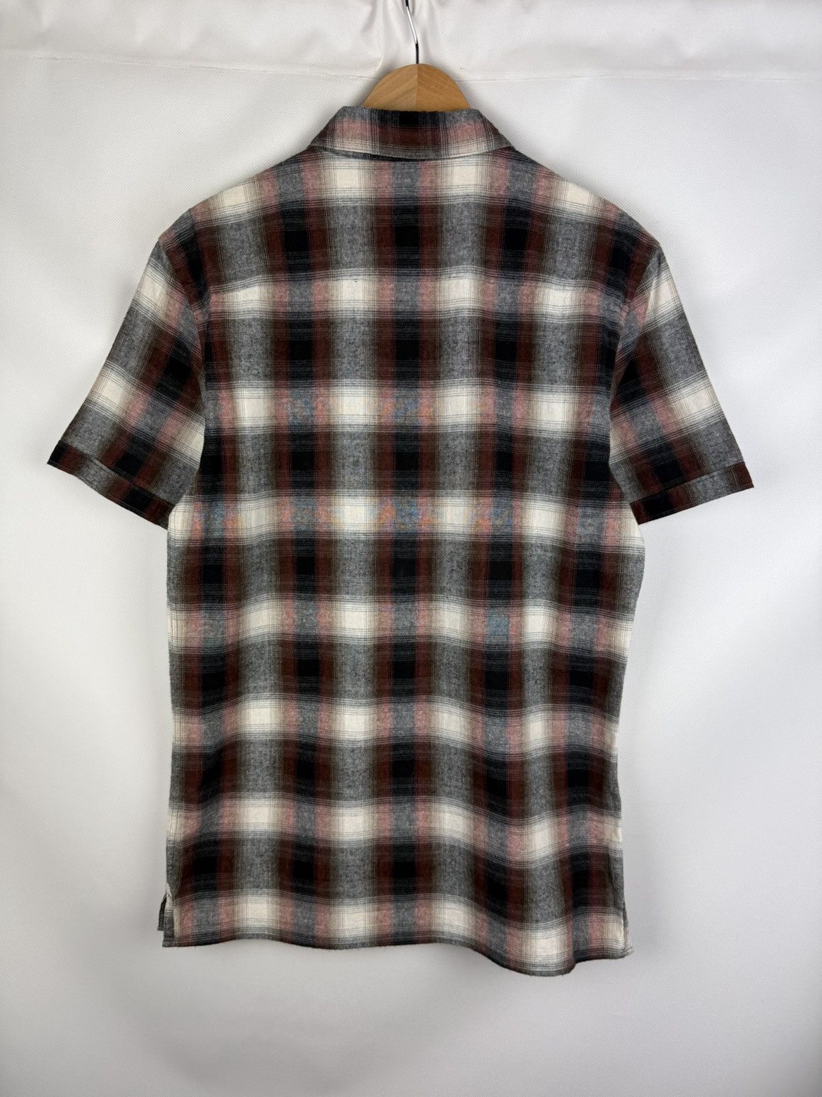 Allsaints Allsaints Men Dwight SS Men’s Plaid Flannel Button Up Shirt Size US S / EU 44-46 / 1 - 14 Thumbnail