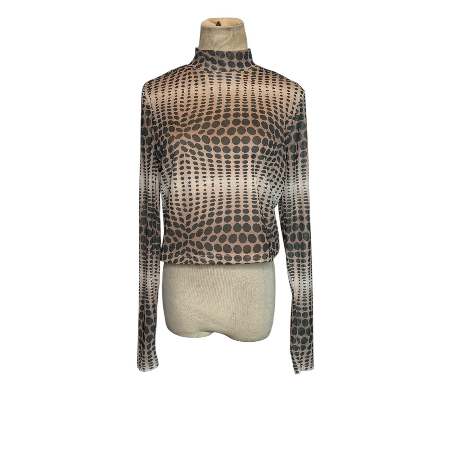 Forever 21 Forever 21 beige black polka dots long sleeves size 0X Size XS / US 0-2 / IT 36-38 - 9 Thumbnail