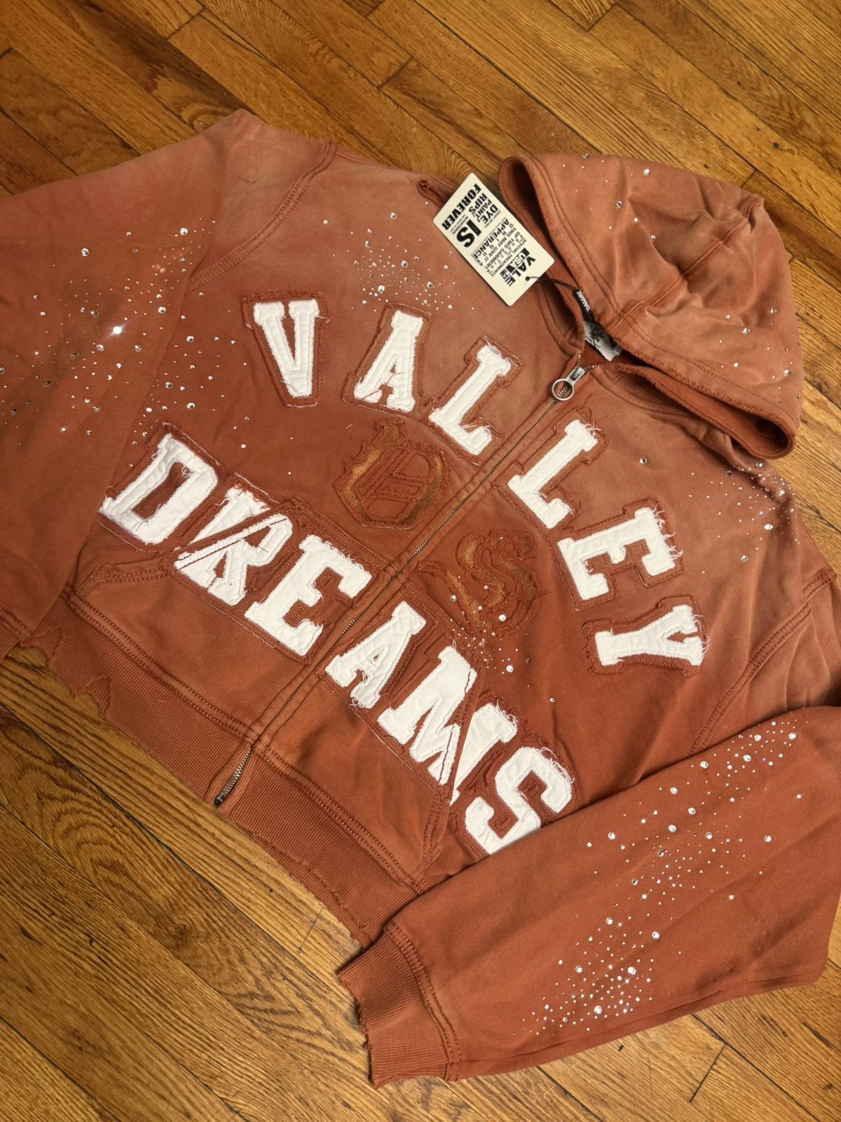 Vale Vale Valley Dreams Orange Classico Zip Up Hoodie Size Medium Size US M / EU 48-50 / 2 - 6 Thumbnail
