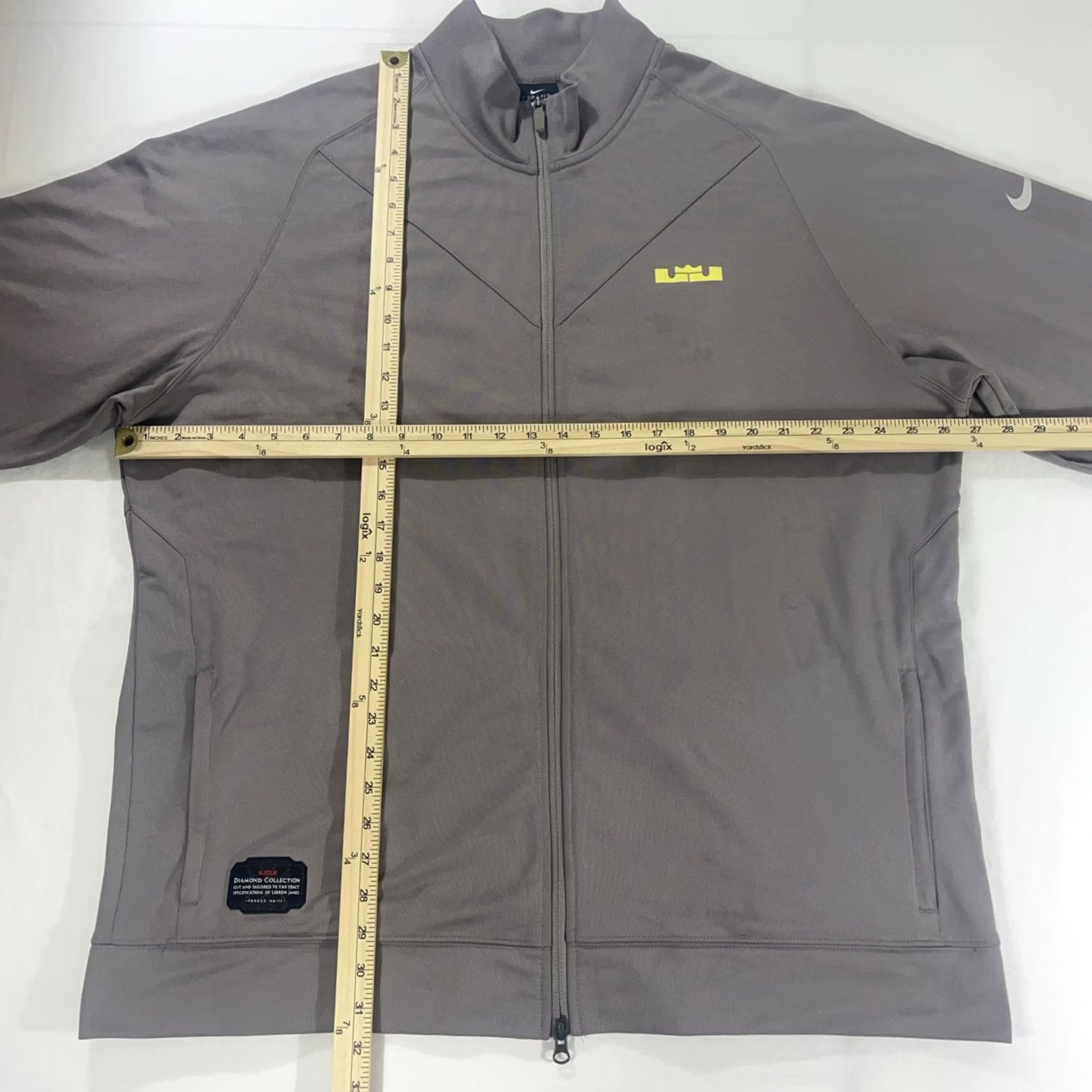 Nike Nike LeBron James Diamond Collection Track Jacket Full Zip 3XL Gray Mens Size US XXL / EU 58 / 5 - 3 Thumbnail