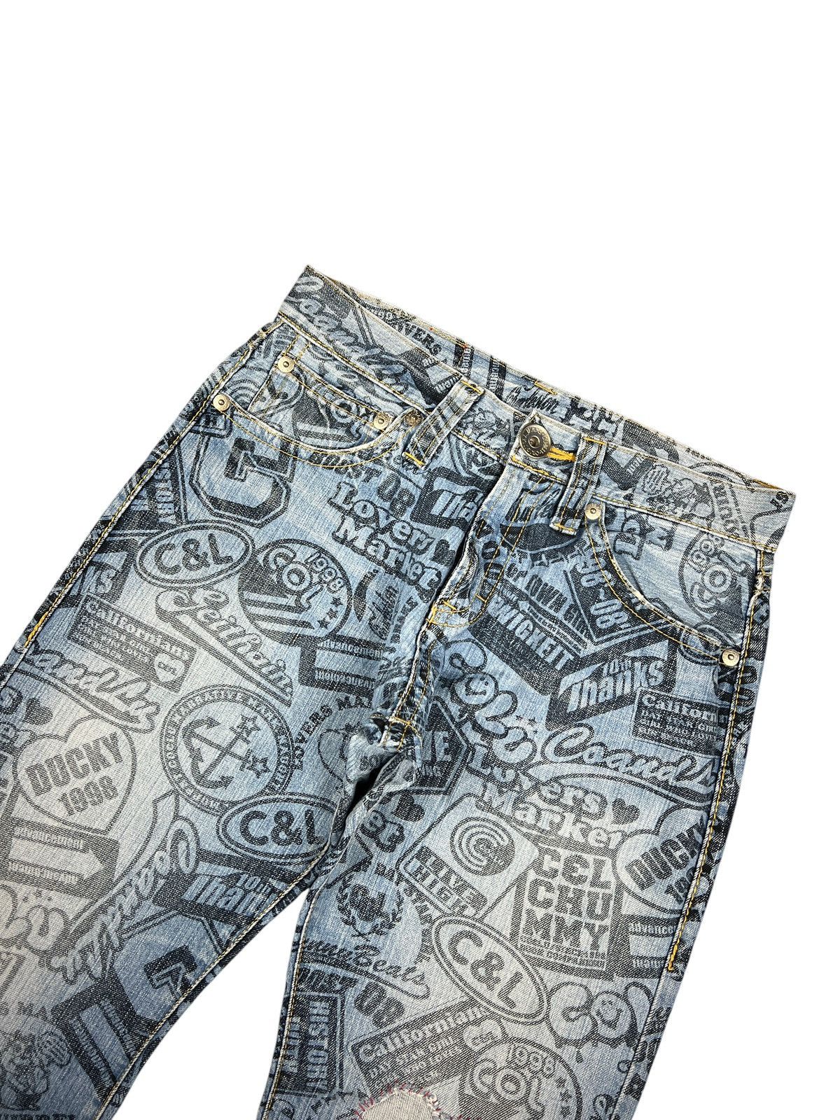 Hysteric Glamour × Japanese Brand Co & Lu 🇯🇵 Printed Jeans Size US 31 - 3 Thumbnail