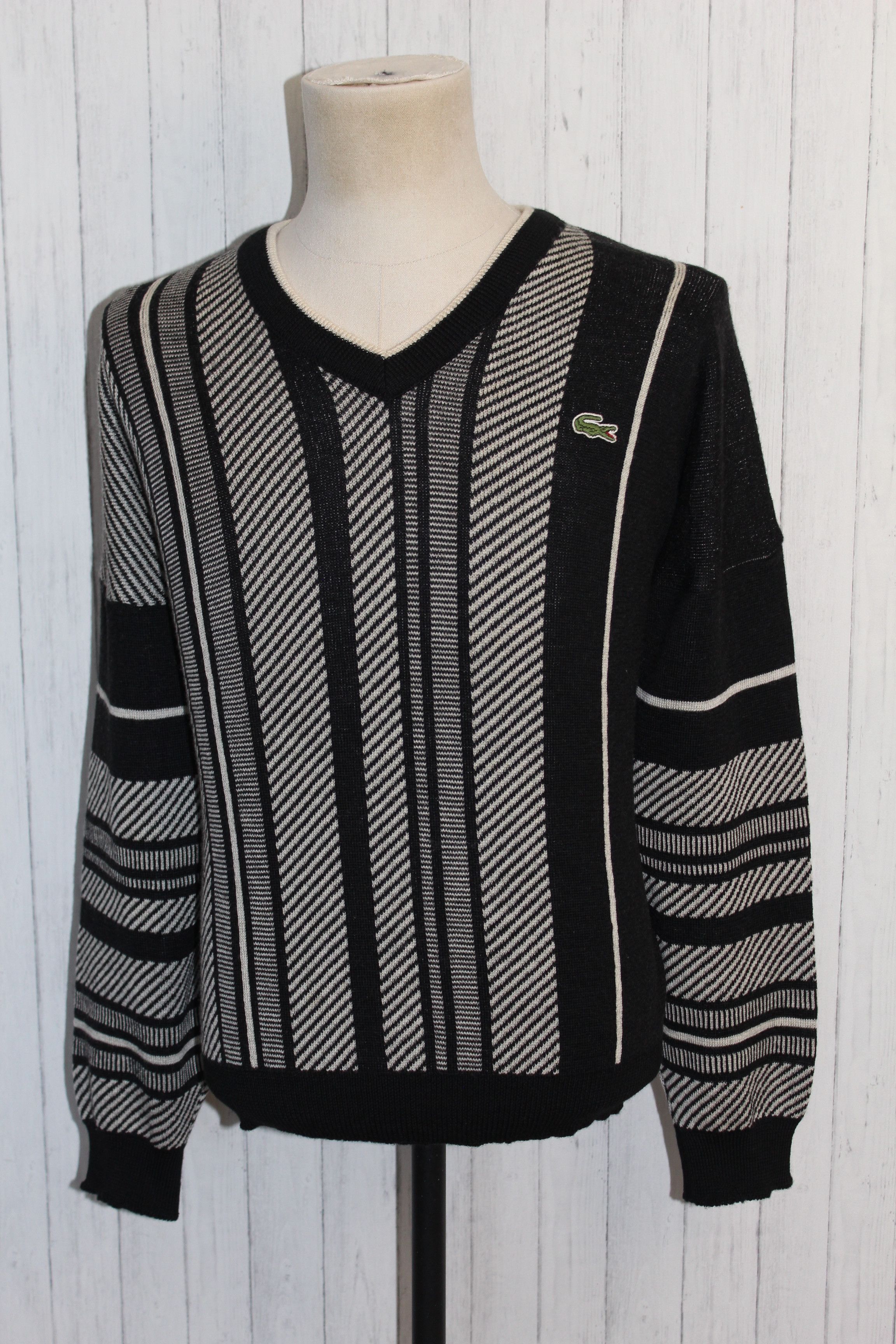 Lacoste LACOSTE Vintage 90's Knitted Cardigan Sweater Size US XXL / EU 58 / 5 - 2 Thumbnail