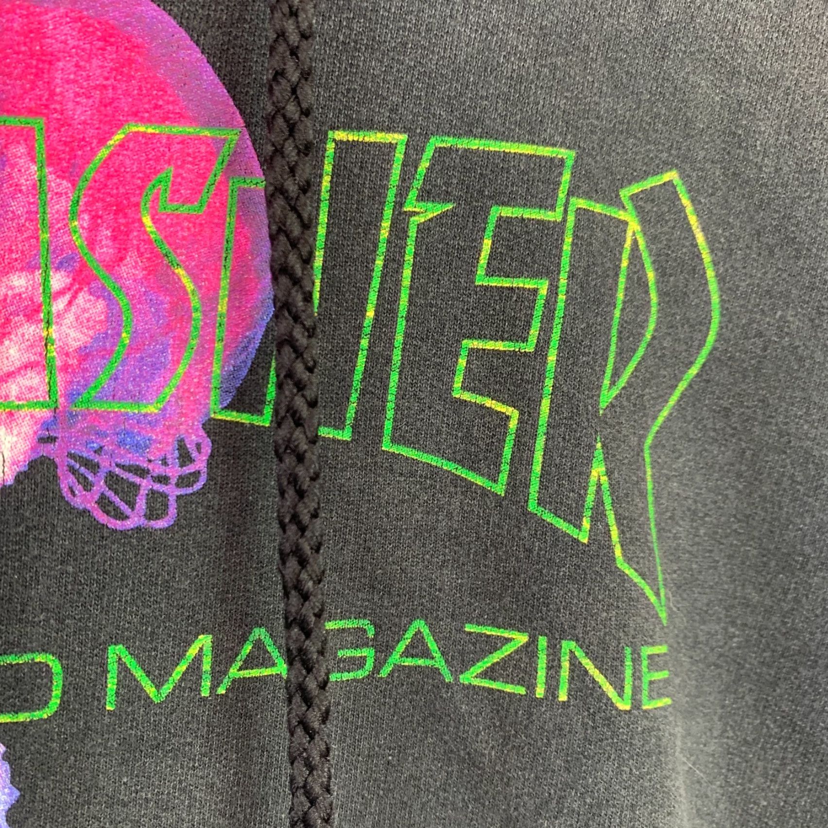 VINTAGE Thrasher x Atlantic Drift Jellyfish Black Hoodie Sweatshirt Small