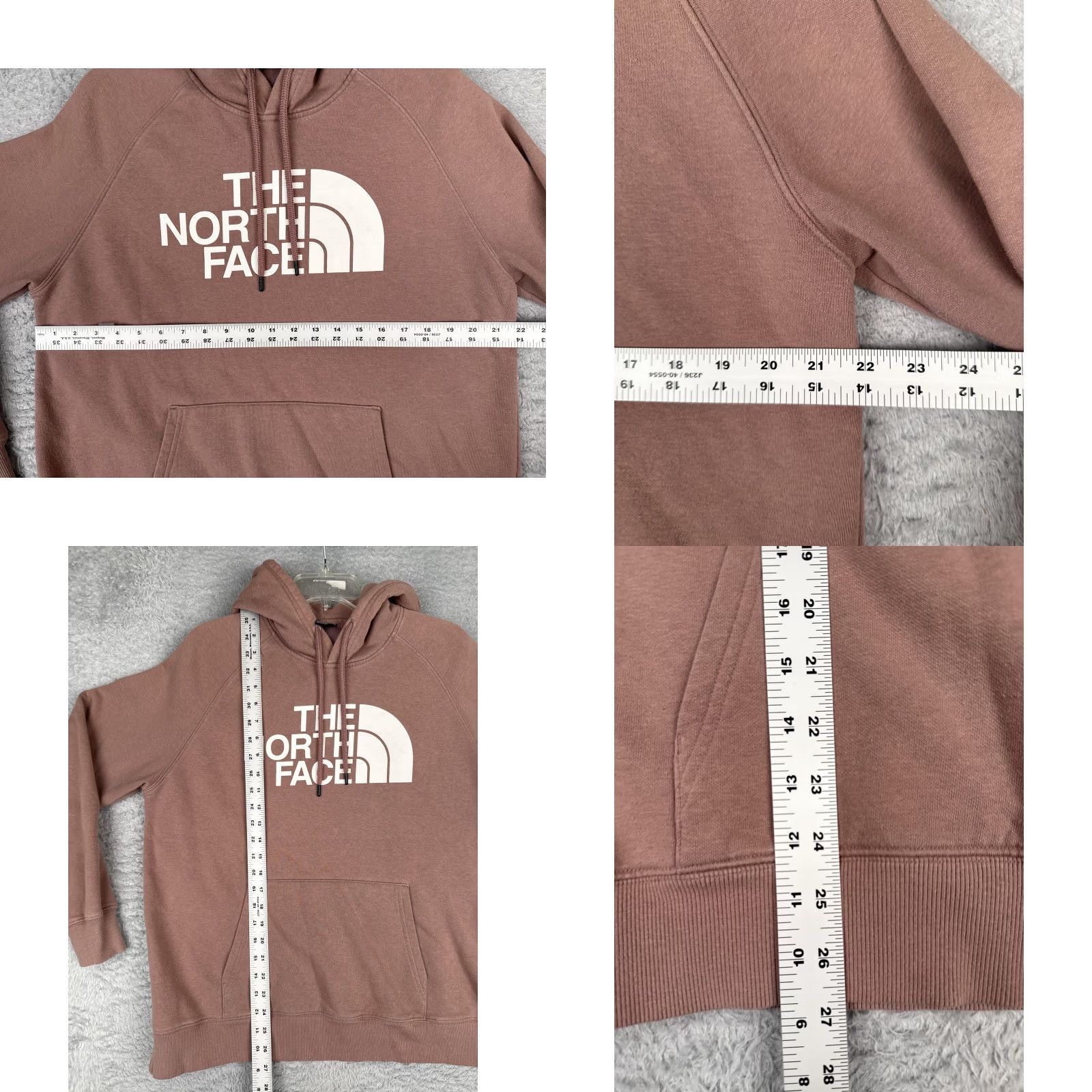 The North Face The North Face Hoodie Womens L Pink Logo Pullover Kangaroo Fleece Sweatshirt Size L / US 10 / IT 46 - 8 Thumbnail