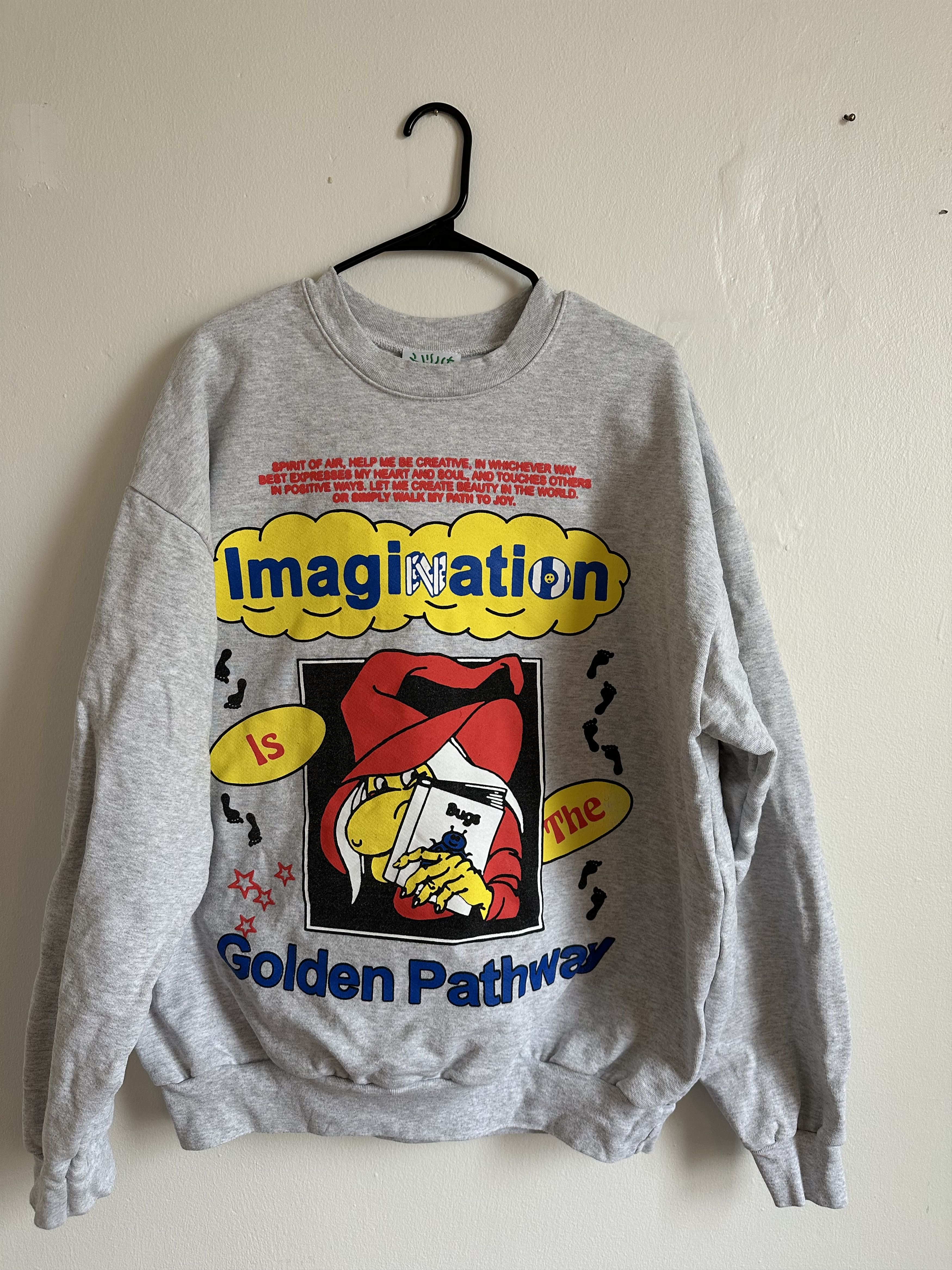 Online Ceramics Imagination is the Golden Pathway Crewneck Size US XL / EU 56 / 4 - 1 Thumbnail