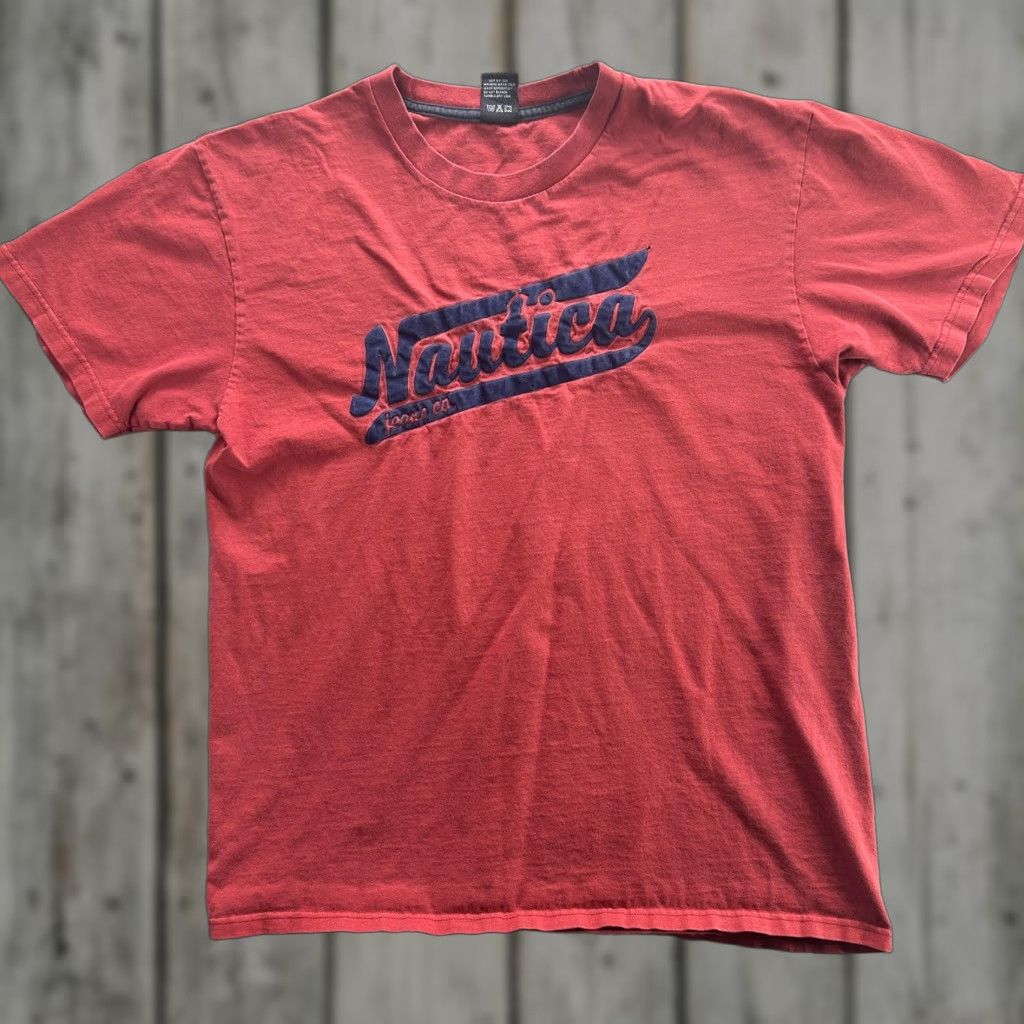 Nautica VINTAGE Nautica Graphic T-Shirt Mens Medium Red Casual Tee Retro Logo Size US M / EU 48-50 / 2 - 1 Thumbnail
