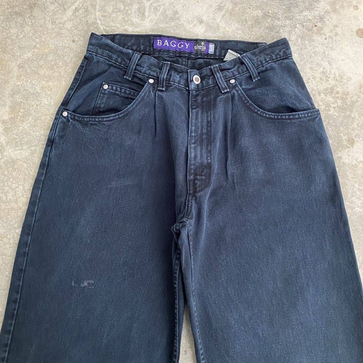 Levi's Vintage 1995 Levis Silvertab “Baggy” Faded Black Jeans Size US 32 / EU 48 - 4 Thumbnail