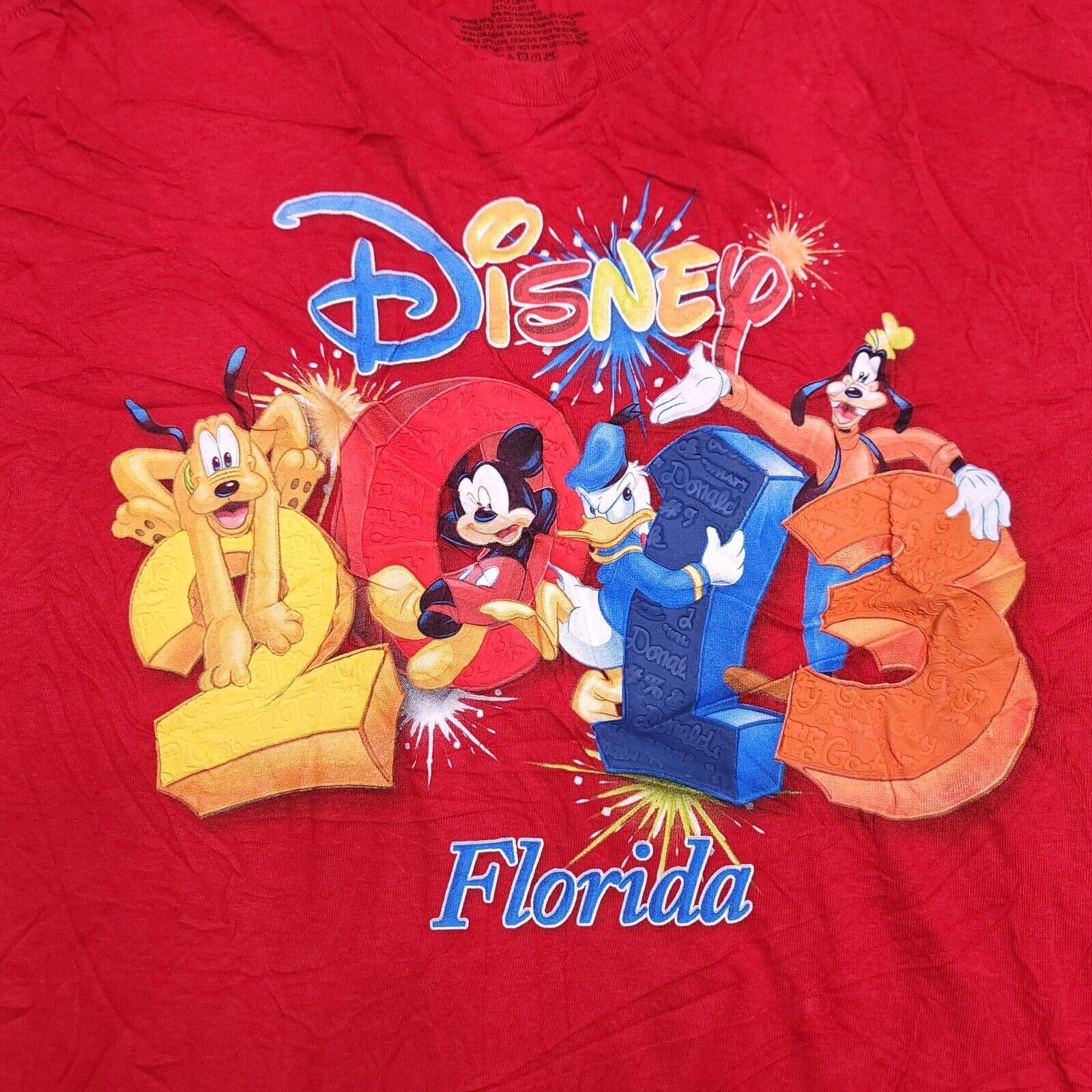 Disney Disney World 2013 Graphic Pullover Shirt Mens Size 2X Red Size US XXL / EU 58 / 5 - 3 Thumbnail