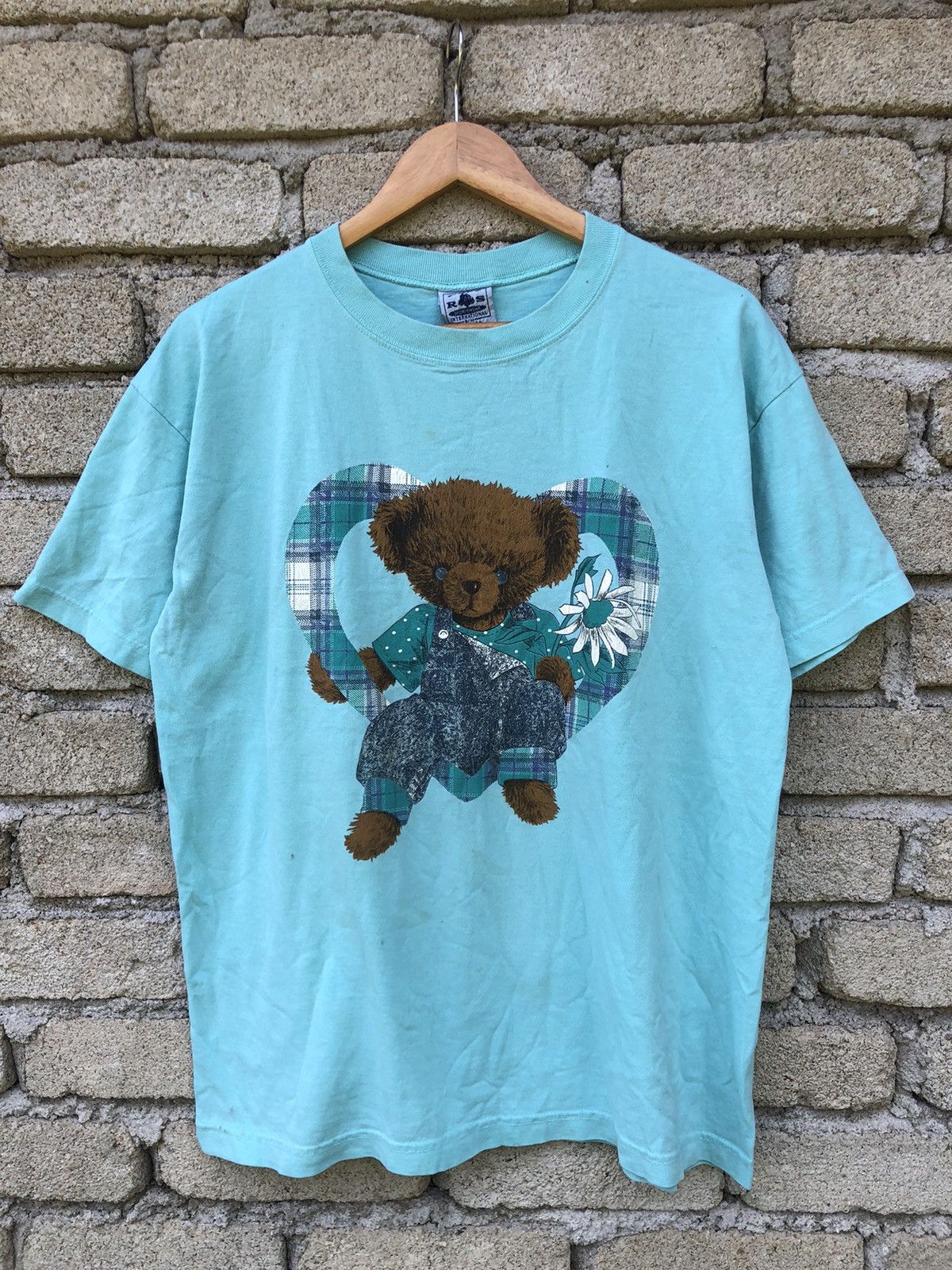 Vintage Vintage 90s Teddy Bear Art Tshirt Size US L / EU 52-54 / 3 - 1 Thumbnail
