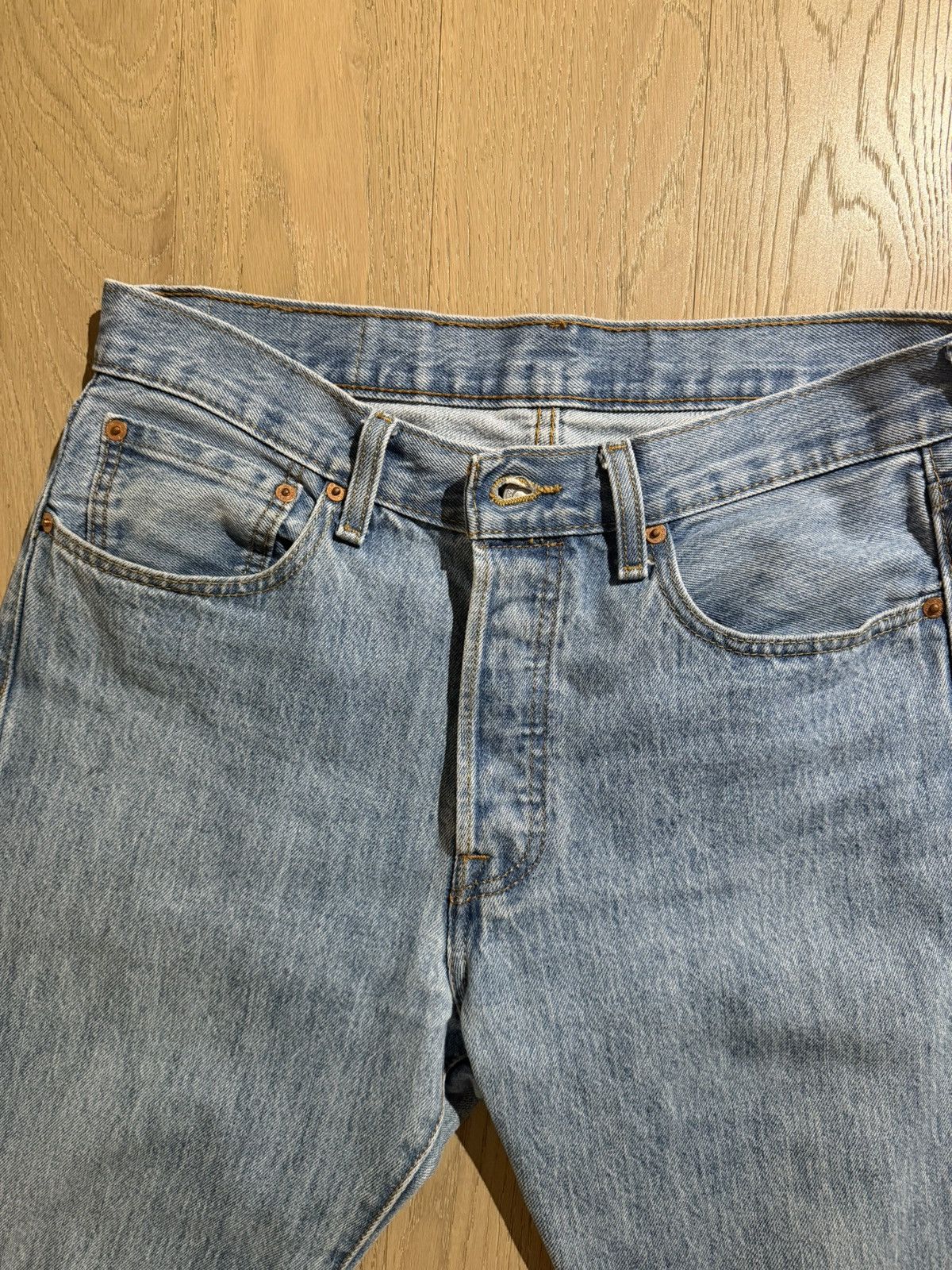 Levi's Levi’s 505 Jeans Regular Light Stonewash Non-Stretch 32x32 Size US 32 / EU 48 - 3 Thumbnail