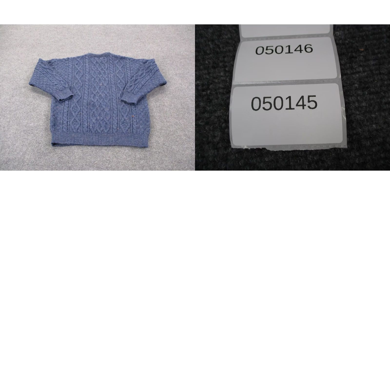 Vintage Donegel Collection Sweater Mens XL Wool Pullover Cable-Knit Crew Neck Vintage Blue Regular Mens Pullover Wool Knit Winter Outdoor 90s Size US XL / EU 56 / 4 - 8 Thumbnail