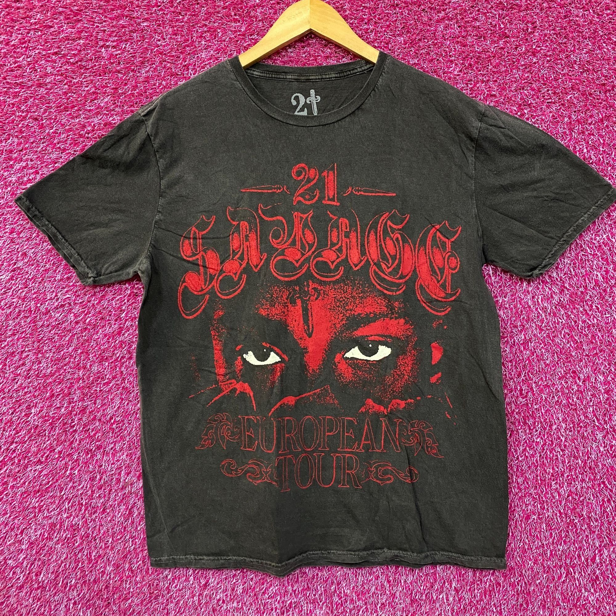 21 Savage 21 Savage European Rap Tour Tshirt size Medium Size US M / EU 48-50 / 2 - 1 Thumbnail