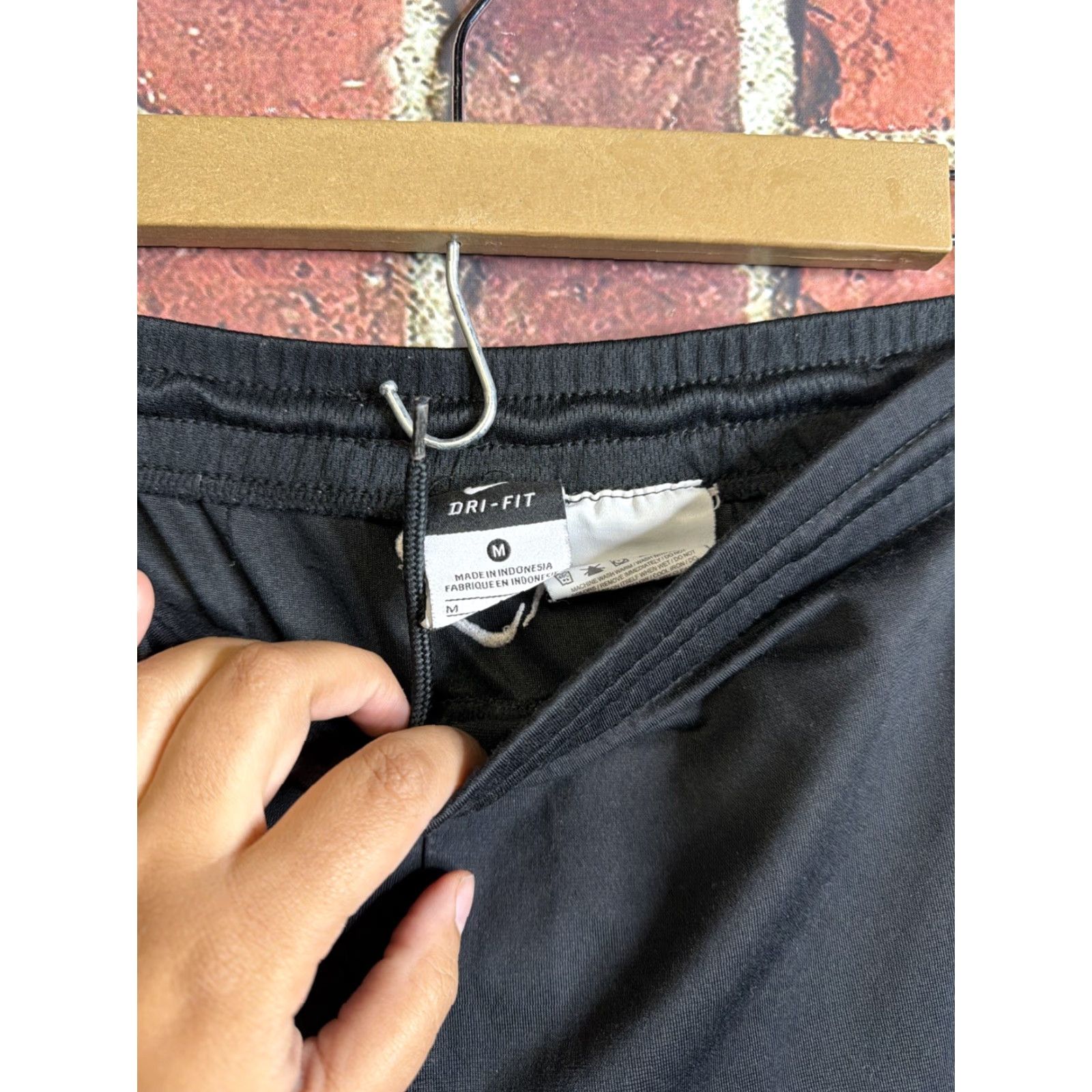 Nike Nike Black Libero Knit Training Soccer Pants Womens M Black Dri-Fit Joggers Size 32" / US 10 / IT 46 - 2 Thumbnail