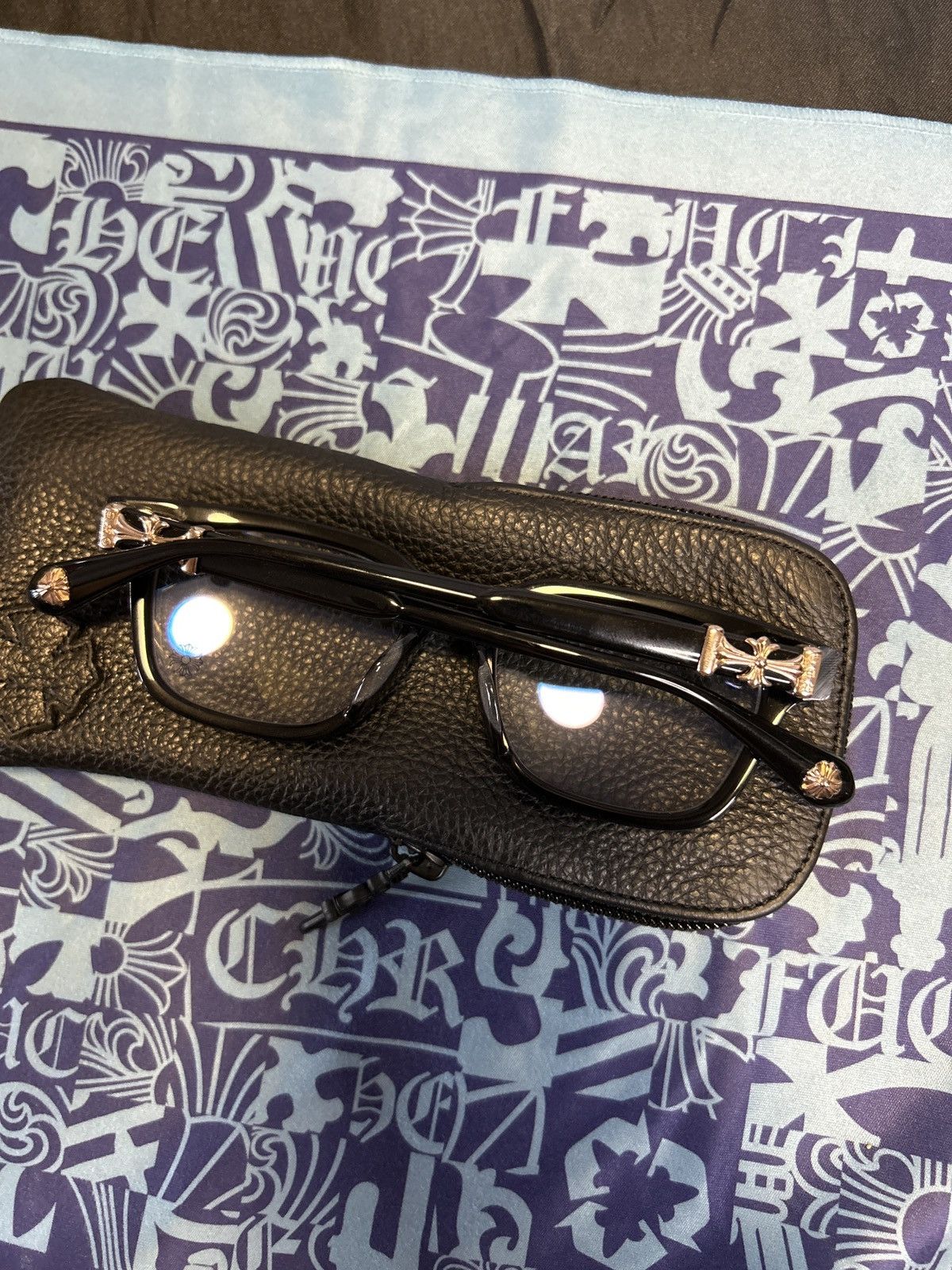 Chrome Hearts Chrome Hearts 18k Gold Cox Ucker Black/Gold Glasses Size ONE SIZE - 3 Thumbnail