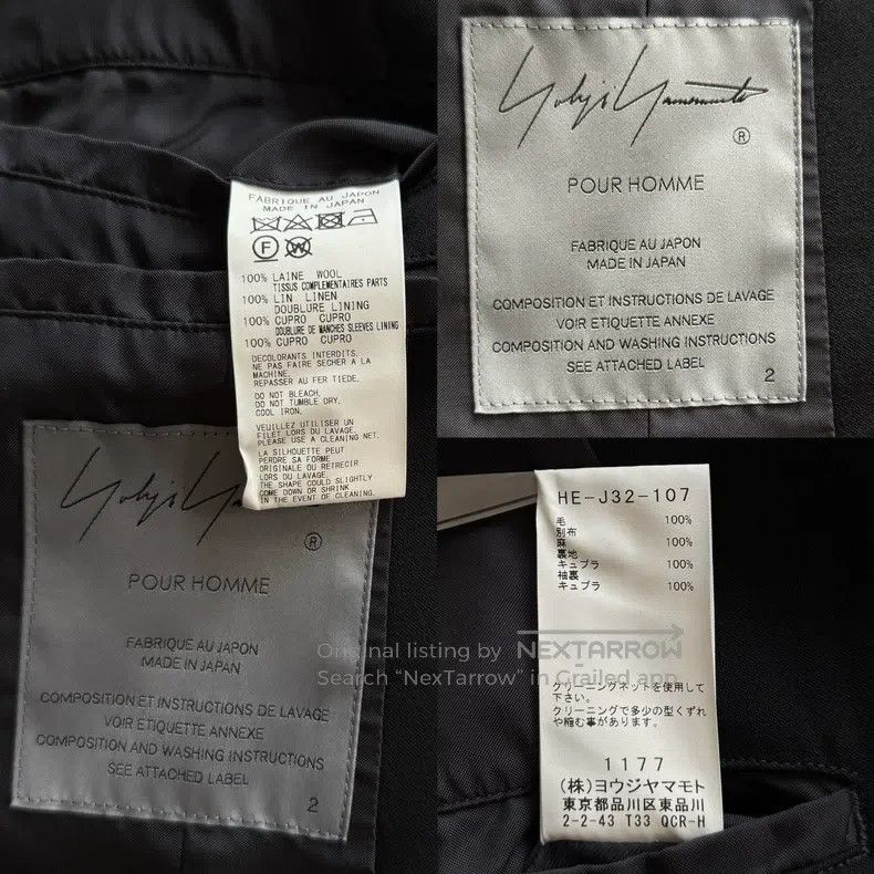 Yohji Yamamoto Yohji Yamamoto 22AW Mainline Show Double Neck Wool Coat Size US M / EU 48-50 / 2 - 6 Thumbnail