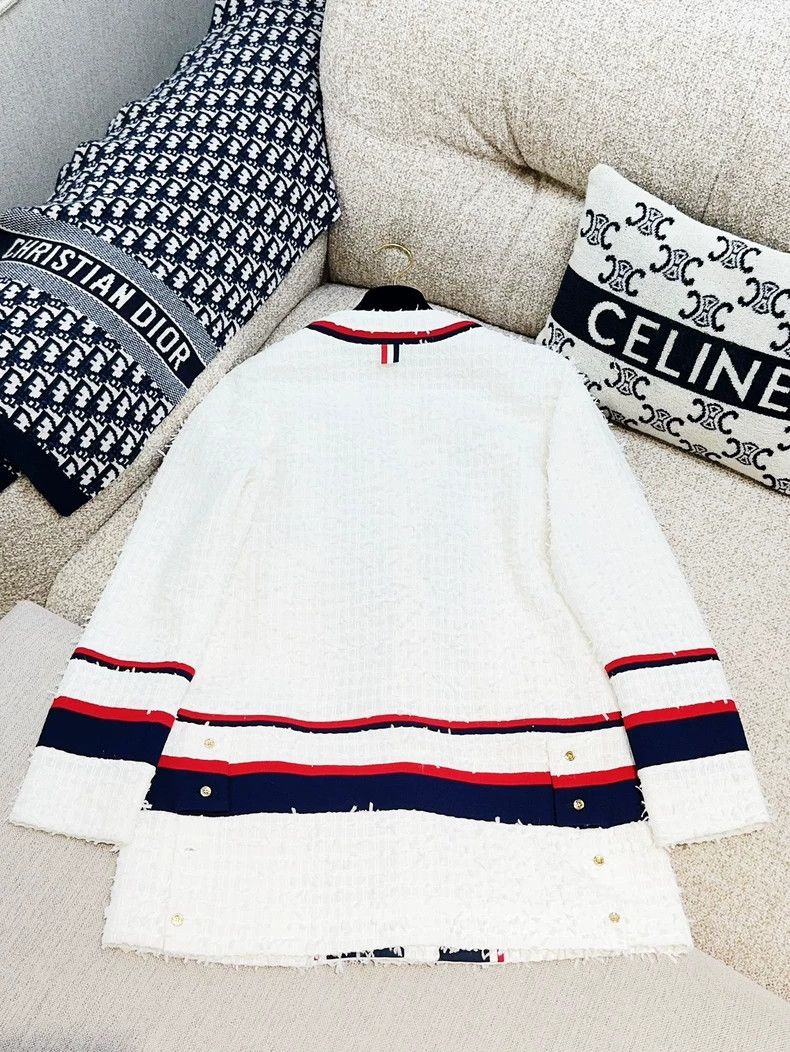 Thom Browne Thom Browne Coarse woolen long-sleeved coat Size M / US 6-8 / IT 42-44 - 3 Thumbnail
