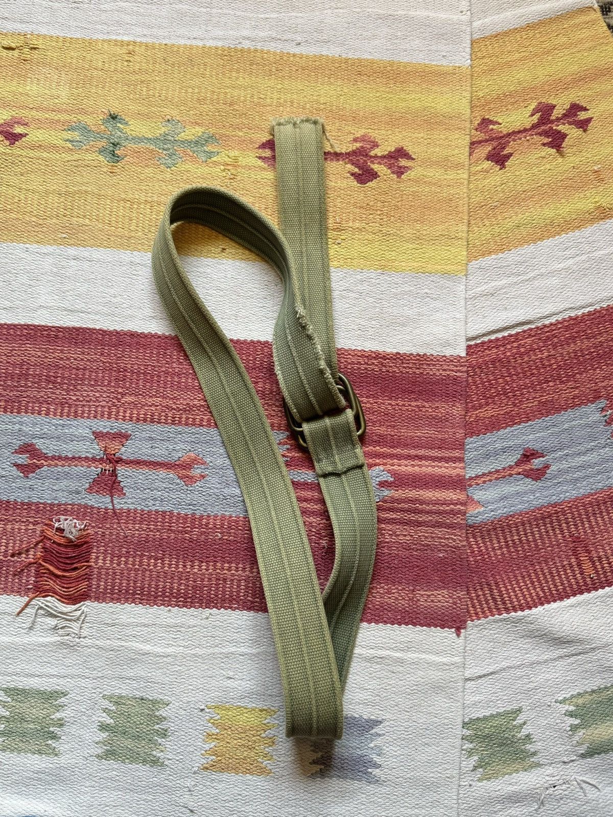Vintage Vintage 90-00’s y2k Military Ripped Faded Japanese Belt Size ONE SIZE - 5 Thumbnail