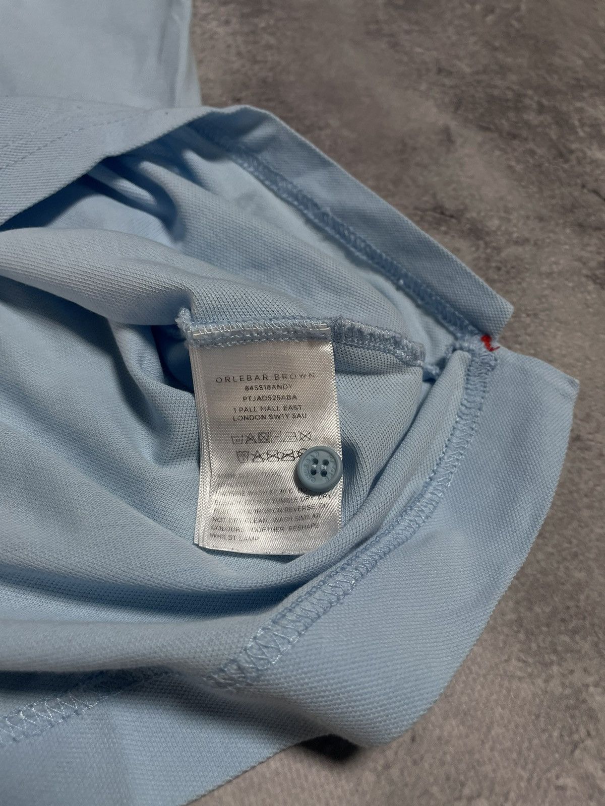 Orlebar Brown Orlebar Brown Tailored Fit Sky Cotton Pique Polo M Size US M / EU 48-50 / 2 - 8 Thumbnail