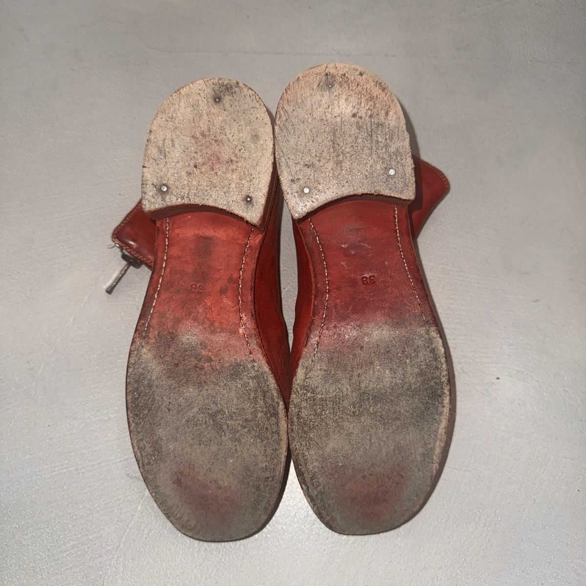 Guidi Guidi PL1 Red Horse Full Grain Front Zip Ankle Boots Size US 8 / IT 38 - 6 Thumbnail