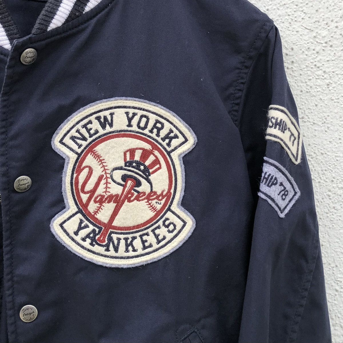 MLB New York Yankees Patch Logo Baseball Varsity Jacket Size US M / EU 48-50 / 2 - 6 Thumbnail