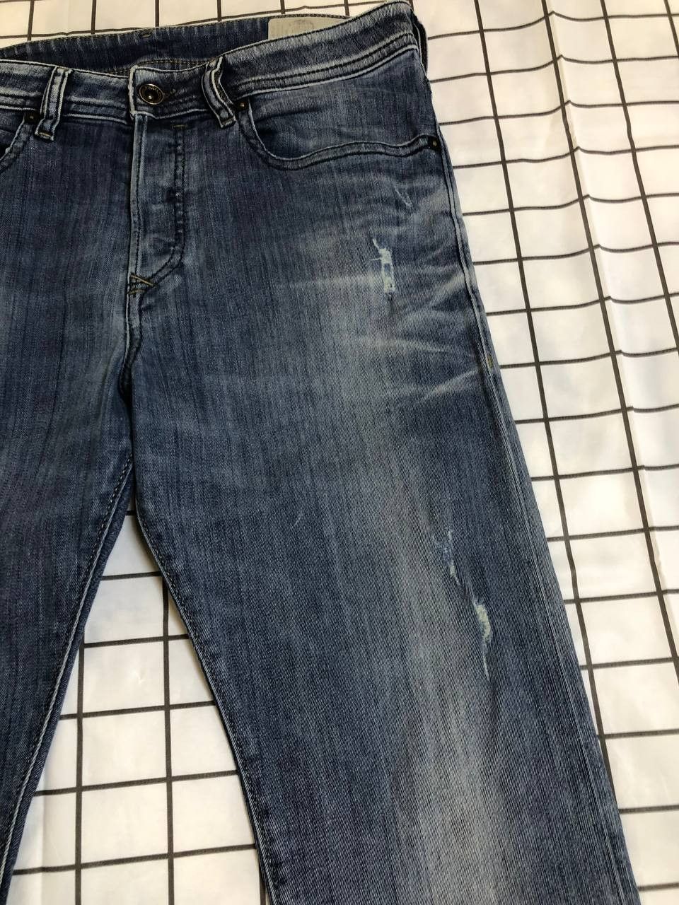 Diesel Diesel Mens Denim Jeans Blue Slim Fit Pants Trousers BNWOTS Size US 30 / EU 46 - 4 Thumbnail
