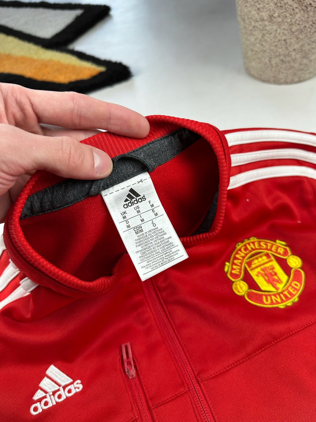Nike × Vintage Nike Manchester United Jacket Training Soccer Top Full Zip Size US M / EU 48-50 / 2 - 3 Thumbnail