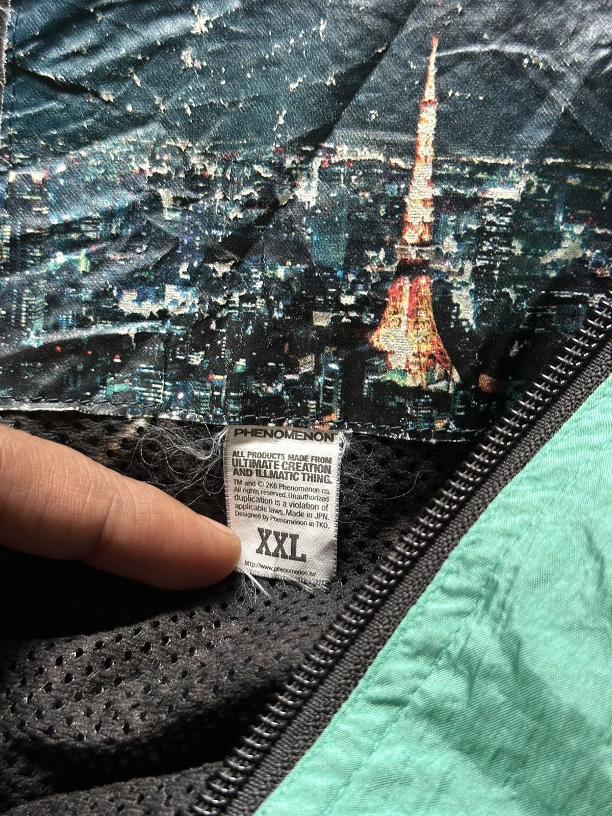 PHENOMENON SS2006 Phenomenon Raves Nylon Jacket Size US XXL / EU 58 / 5 - 12 Thumbnail