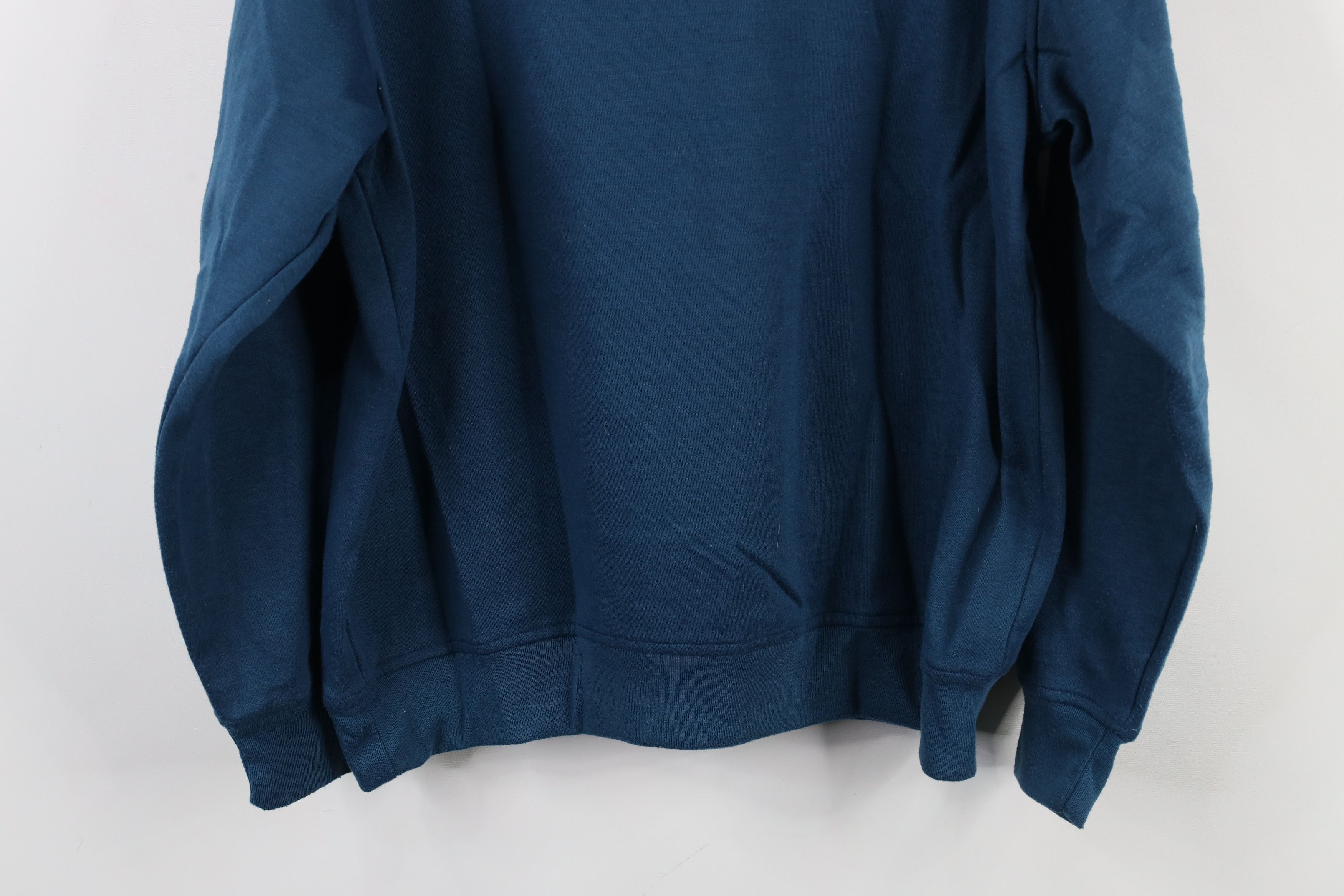 Vintage Vintage 90s Streetwear Collared Pullover Sweatshirt Blue Size US M / EU 48-50 / 2 - 11 Thumbnail