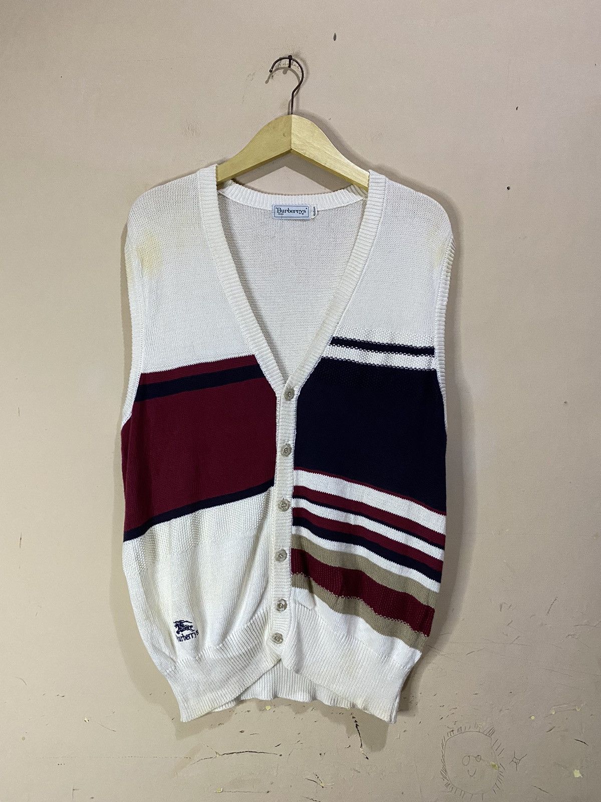 Burberry Vintage Burberrys Wool Vest Size US M / EU 48-50 / 2 - 1 Thumbnail