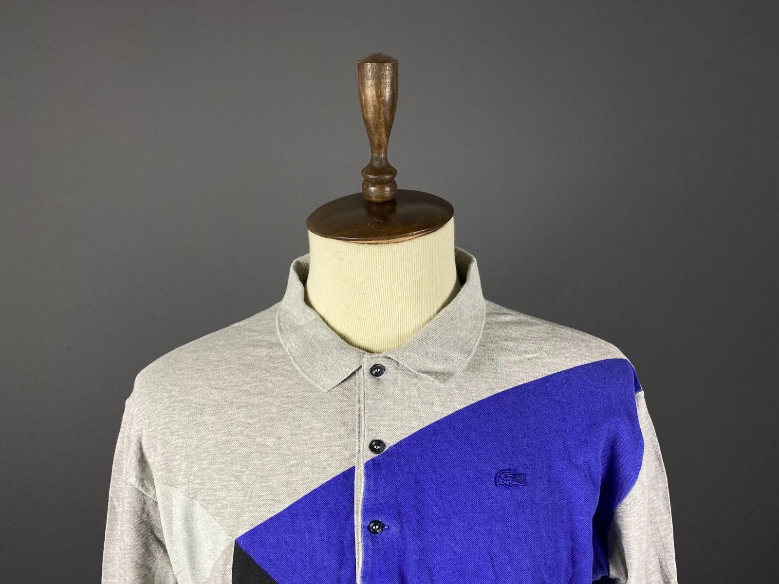 Lacoste Lacoste Slim Fit Gray Colourblock Polo Shirt Shirt 8 3XL 2XL Size US XXL / EU 58 / 5 - 2 Thumbnail