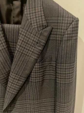 Tom Ford o1w1db10724 Shelton Fit Wool Jacket in Grey Size US XL / EU 56 / 4 - 2 Thumbnail