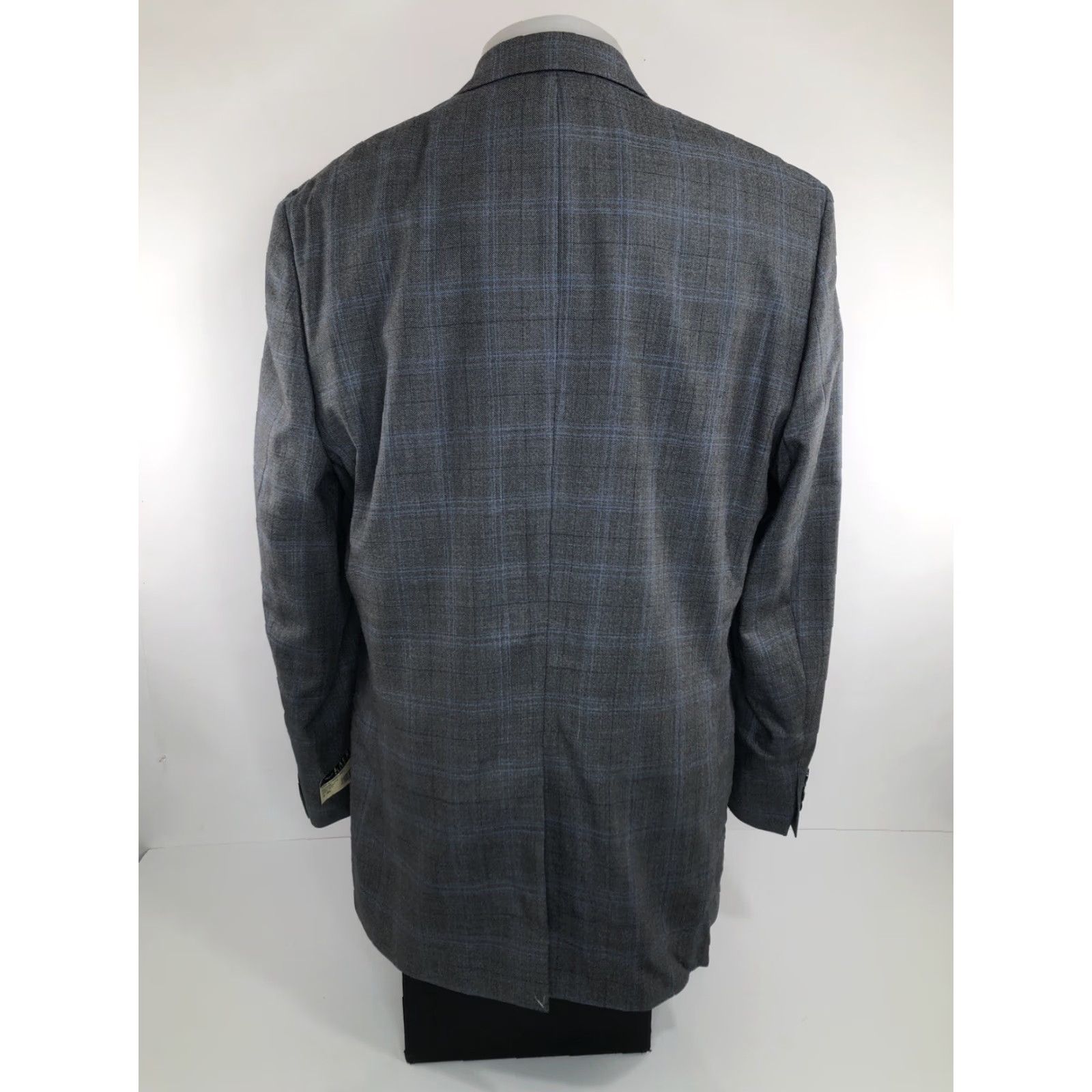 Ralph Lauren LAUREN / RALPH LAUREN - NEW w TAGS - SILK / WOOL Windowpane 44L Blazer Men 44 Long Gray Silk Wool Blazer Mens Size 44R - 6 Thumbnail