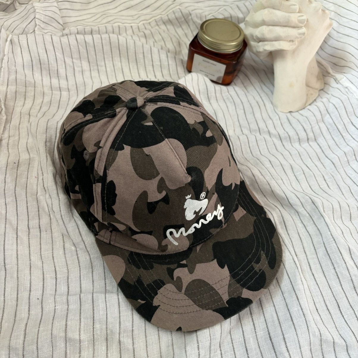 Vintage Money hat cap one size camo streetwear rare rap Size ONE SIZE - 1 Thumbnail