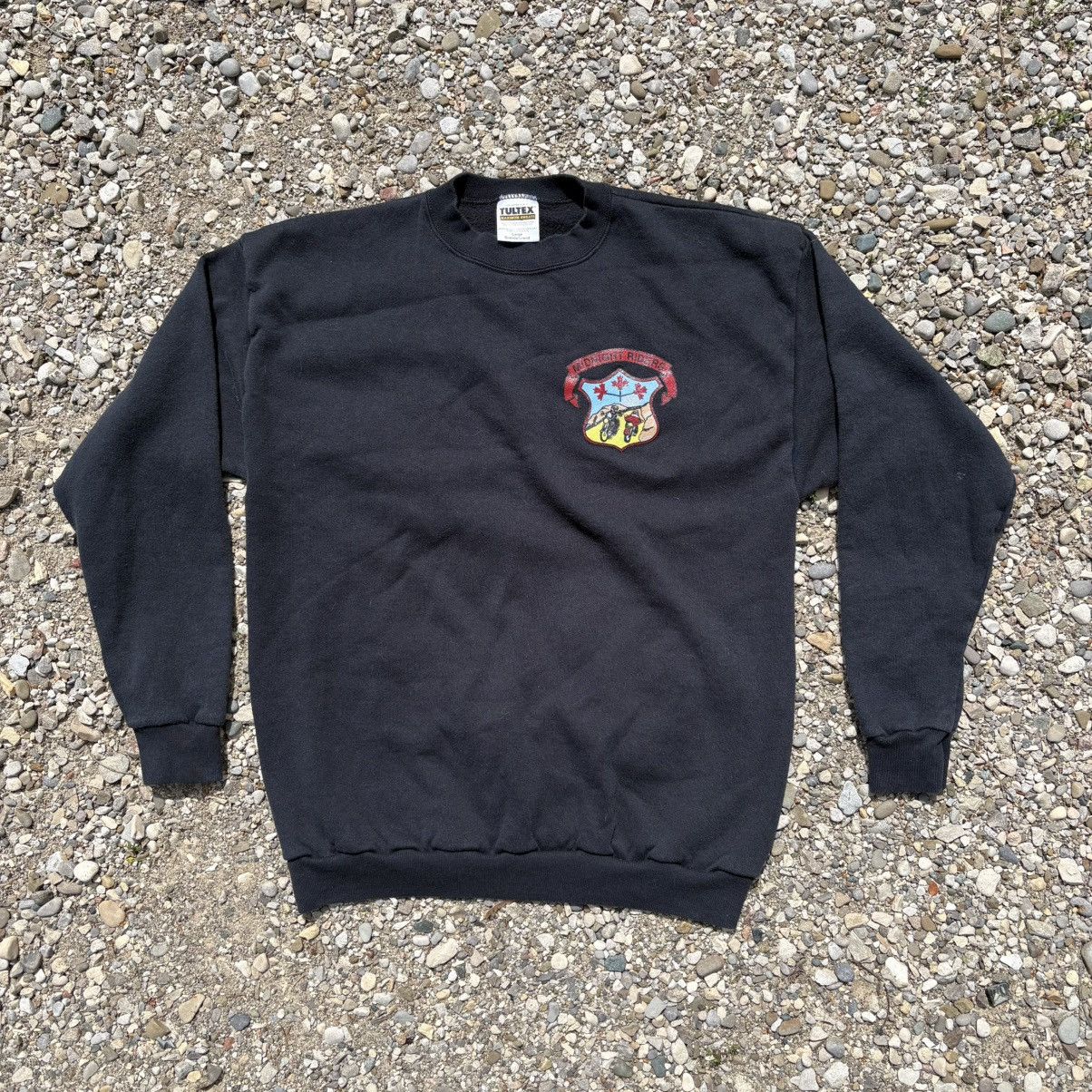Tultex vintage 1990s Tultex “Midnight Riders” crewneck sweatshirt Size US L / EU 52-54 / 3 - 1 Thumbnail