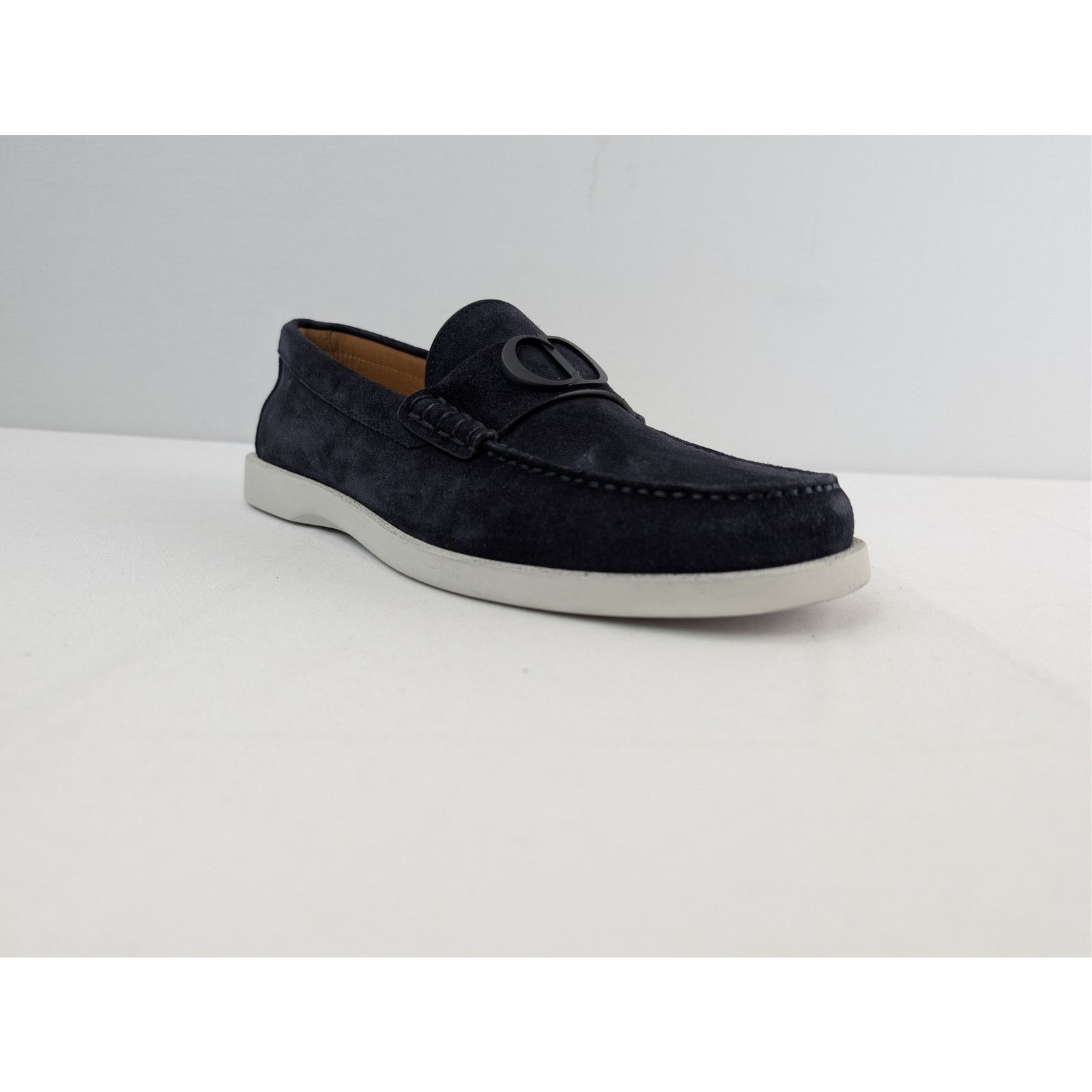 Dior o1rshd1 D'Granville suede Loafers Shoe Boots in navy blue Size US 8 / EU 41 - 2 Thumbnail