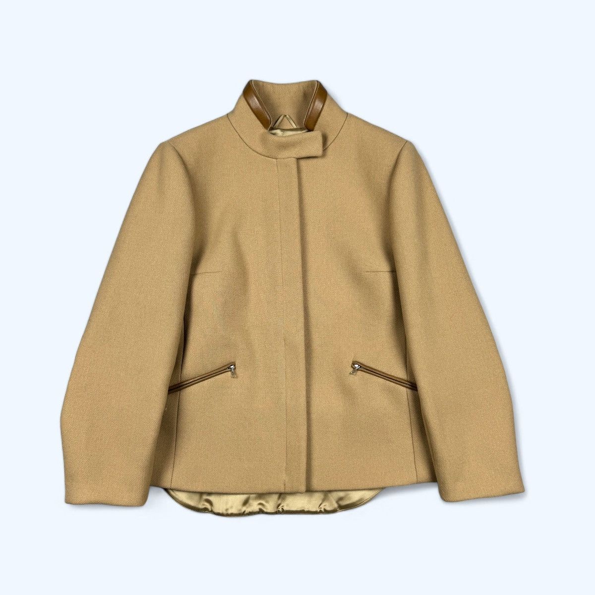 Prada Prada Vintage AW99 Camel Wool Jacket size 44 Size M / US 6-8 / IT 42-44 - 2 Thumbnail