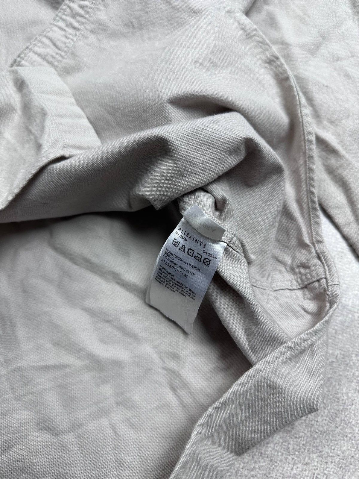 Allsaints Vintage Allsaints Beige Overshirt Y2K L Size US L / EU 52-54 / 3 - 6 Thumbnail