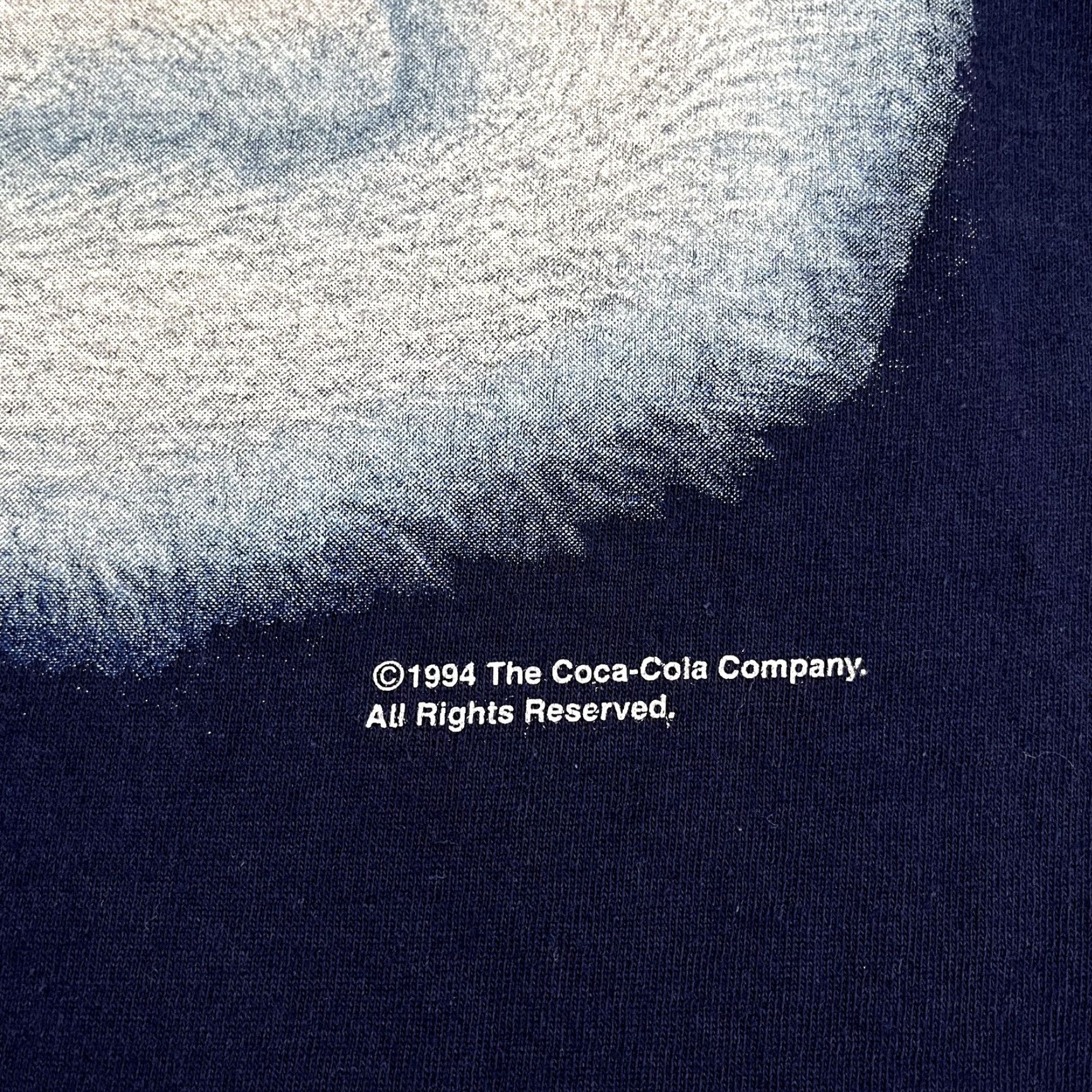 Vintage VINTAGE Coca-Cola Shirt Mens XL Blue Polar Bear Large AOP Graphic Tee 90s 1994 Size US XL / EU 56 / 4 - 2 Thumbnail