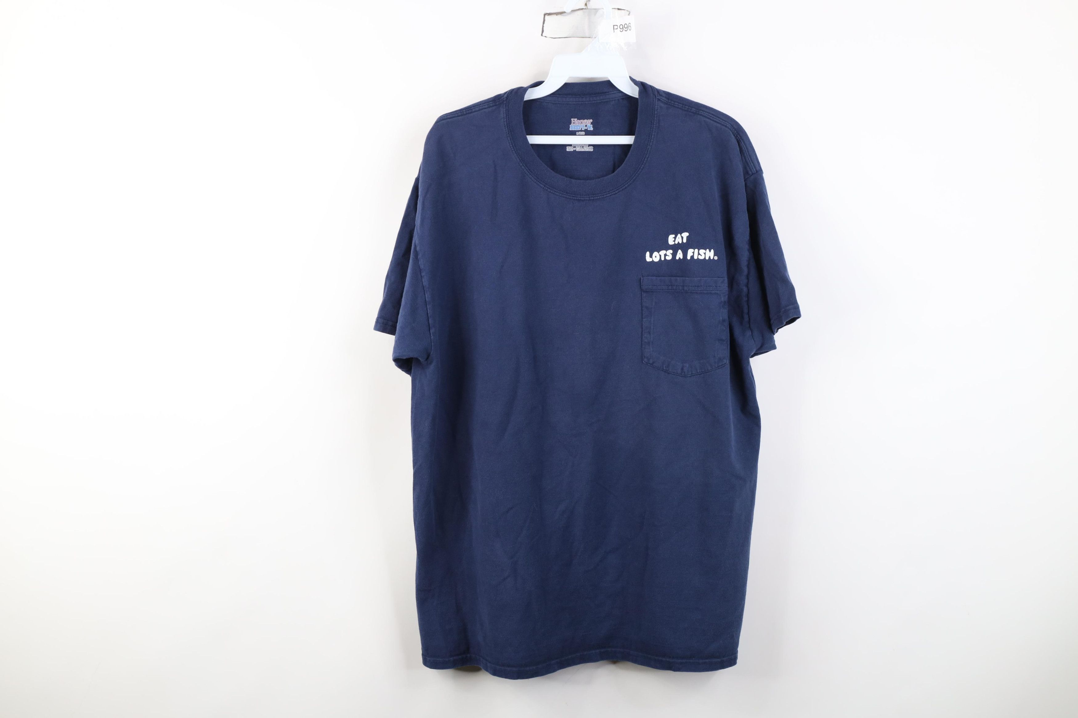 Vintage Y2K The Crab Cooker Newport Beach Eat Lots of Fish T-Shirt Size US L / EU 52-54 / 3 - 1 Thumbnail