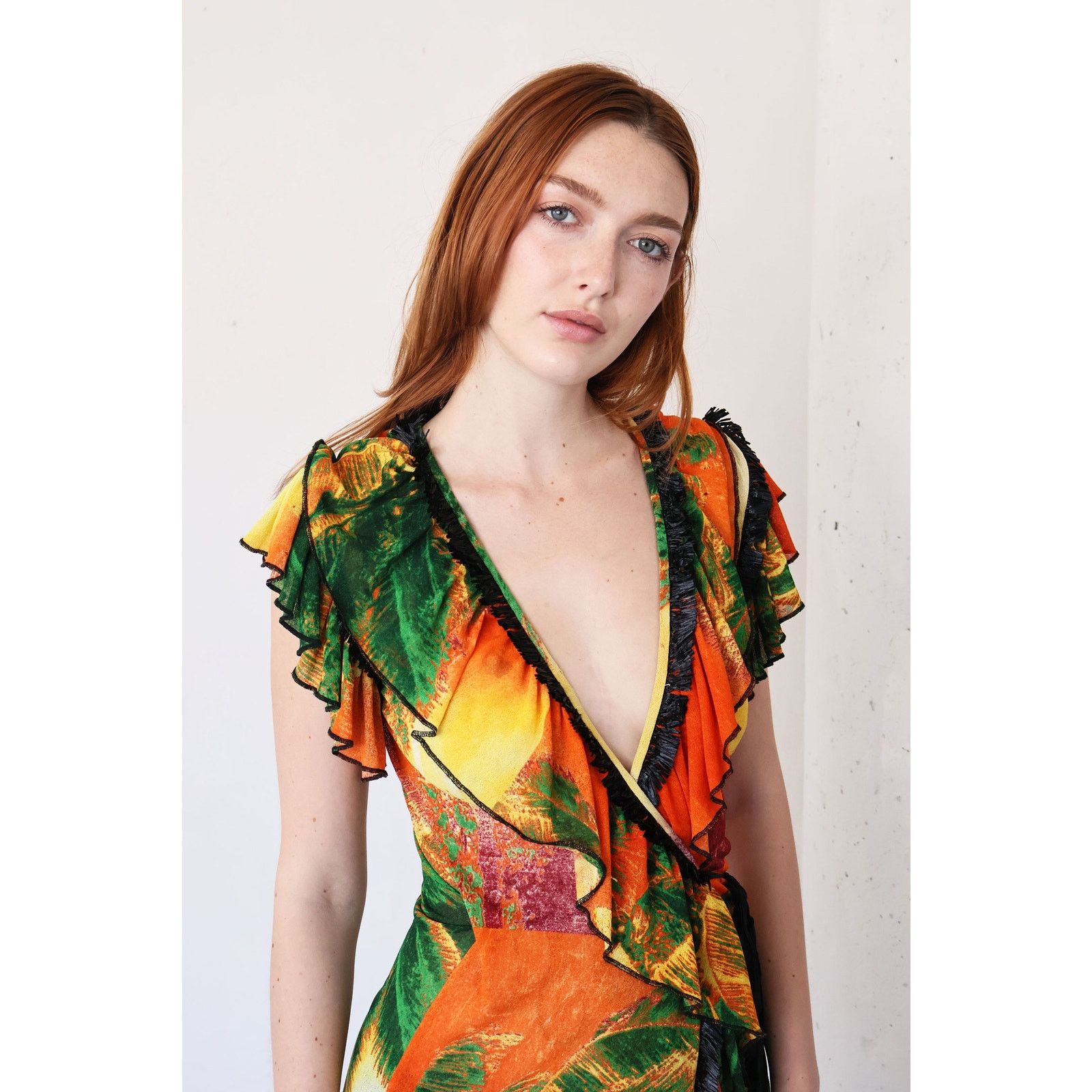 Jean Paul Gaultier Vintage Jean Paul Gaultier 1990s Psychedelic Palm Tree Dress Size S / US 4 / IT 40 - 2 Thumbnail