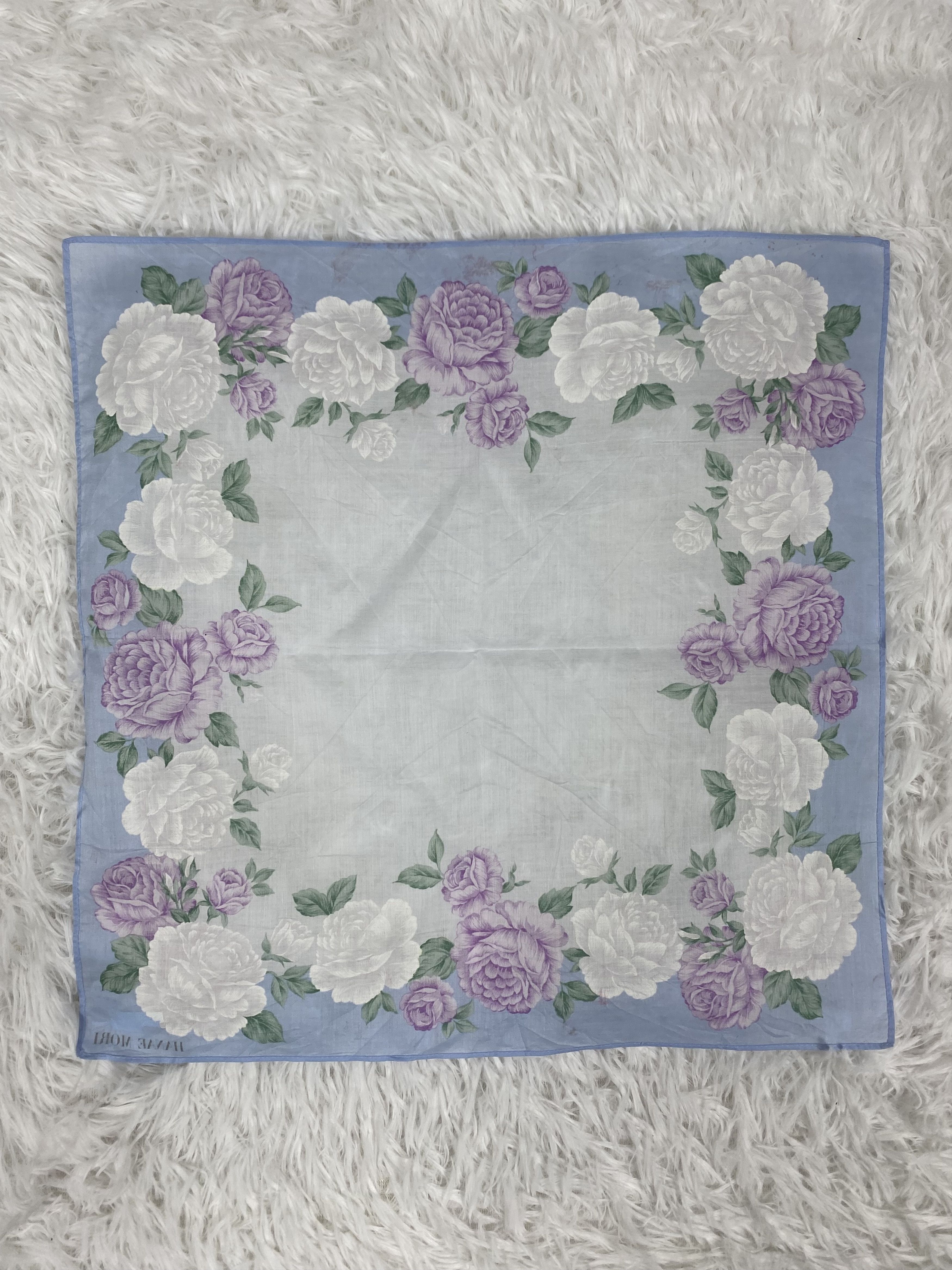 Hanae Mori Vintage Hanae Mori Handkerchief Neckerchief PH0287 Size ONE SIZE - 4 Thumbnail
