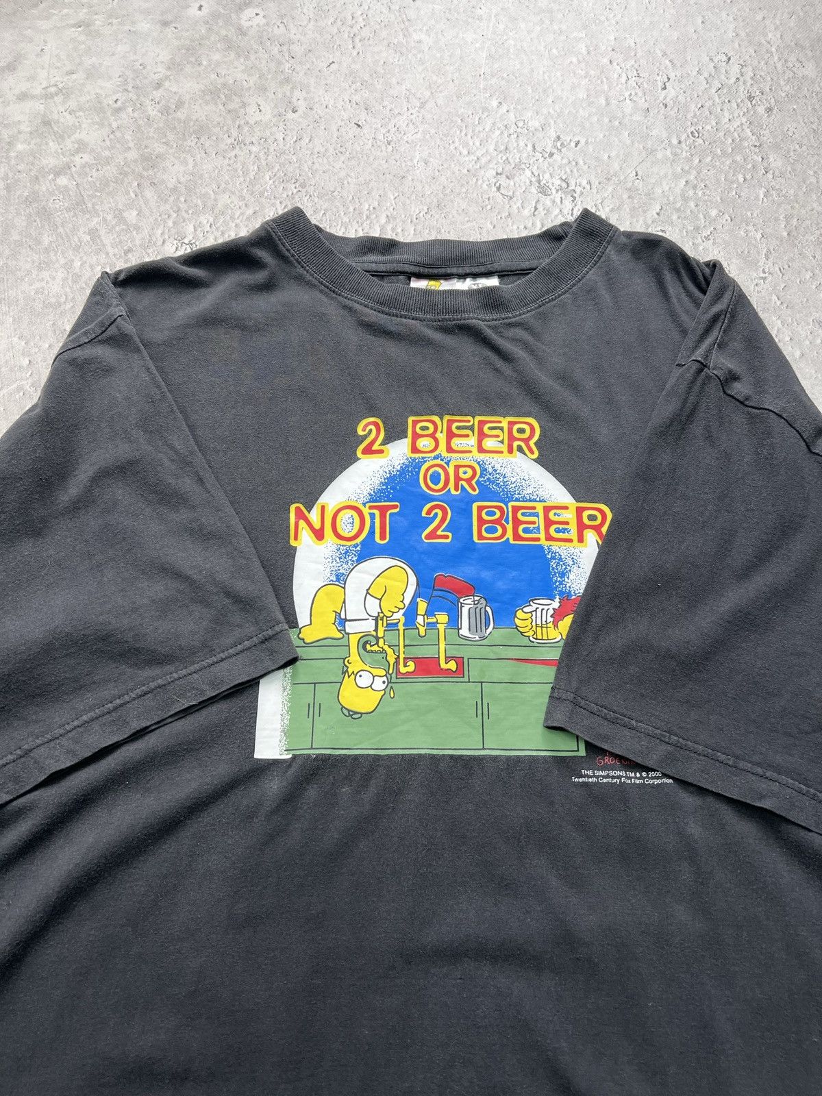Vintage VINTAGE RETRO 90s Simpson t-shirt TWO BEER OR NOT TWO BEER Size US XL / EU 56 / 4 - 7 Thumbnail