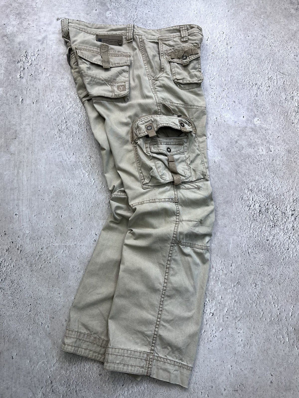 Issey Miyake × Japanese Brand × Tete Homme 2000s Tete Home Multipocket Bondage Cargo Pants Size US 33 - 9 Thumbnail