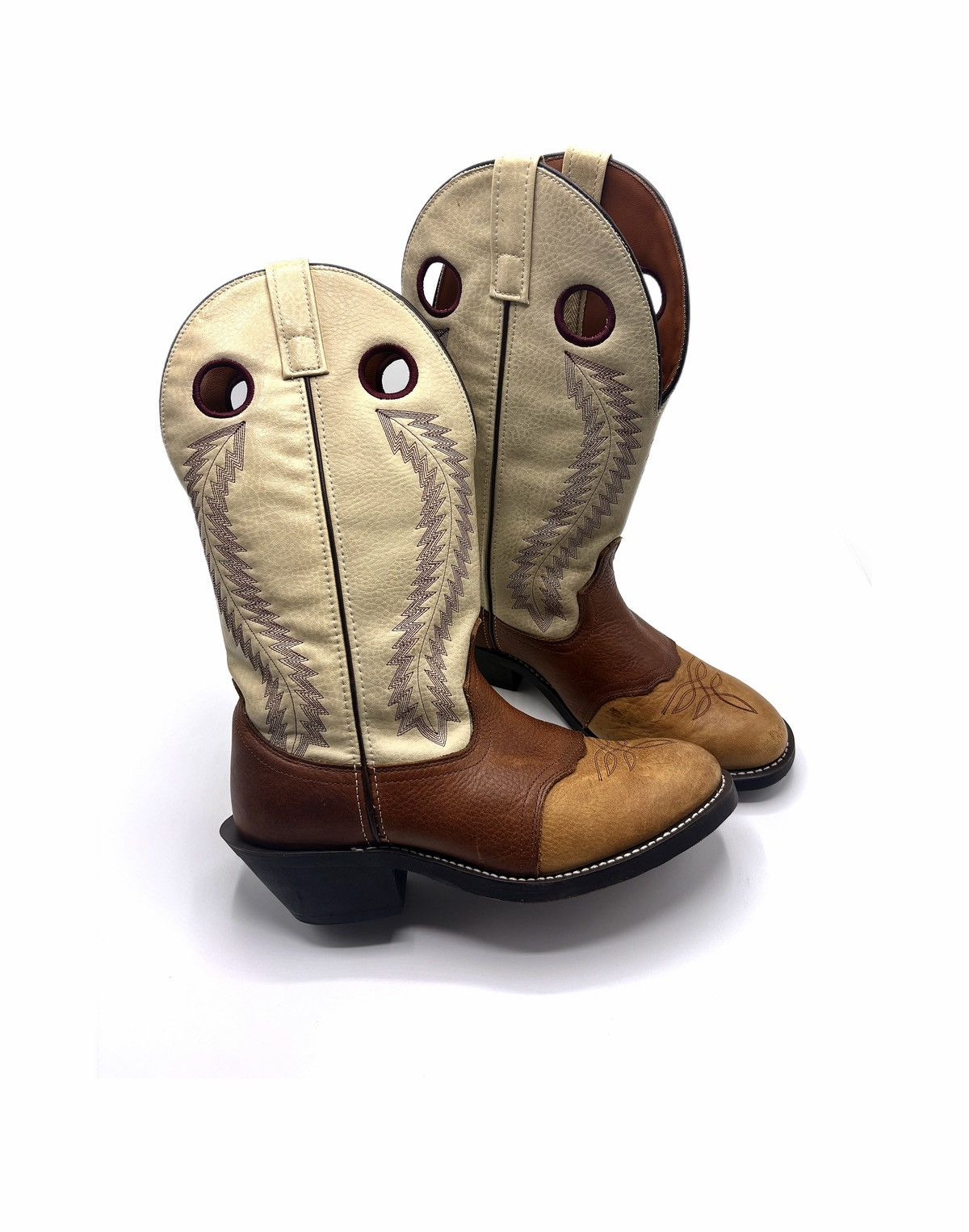 Genuine Leather Laredo Knoxville Embroidered Buckaroo Cowboy Boots Size US 9.5 / EU 42-43 - 2 Thumbnail