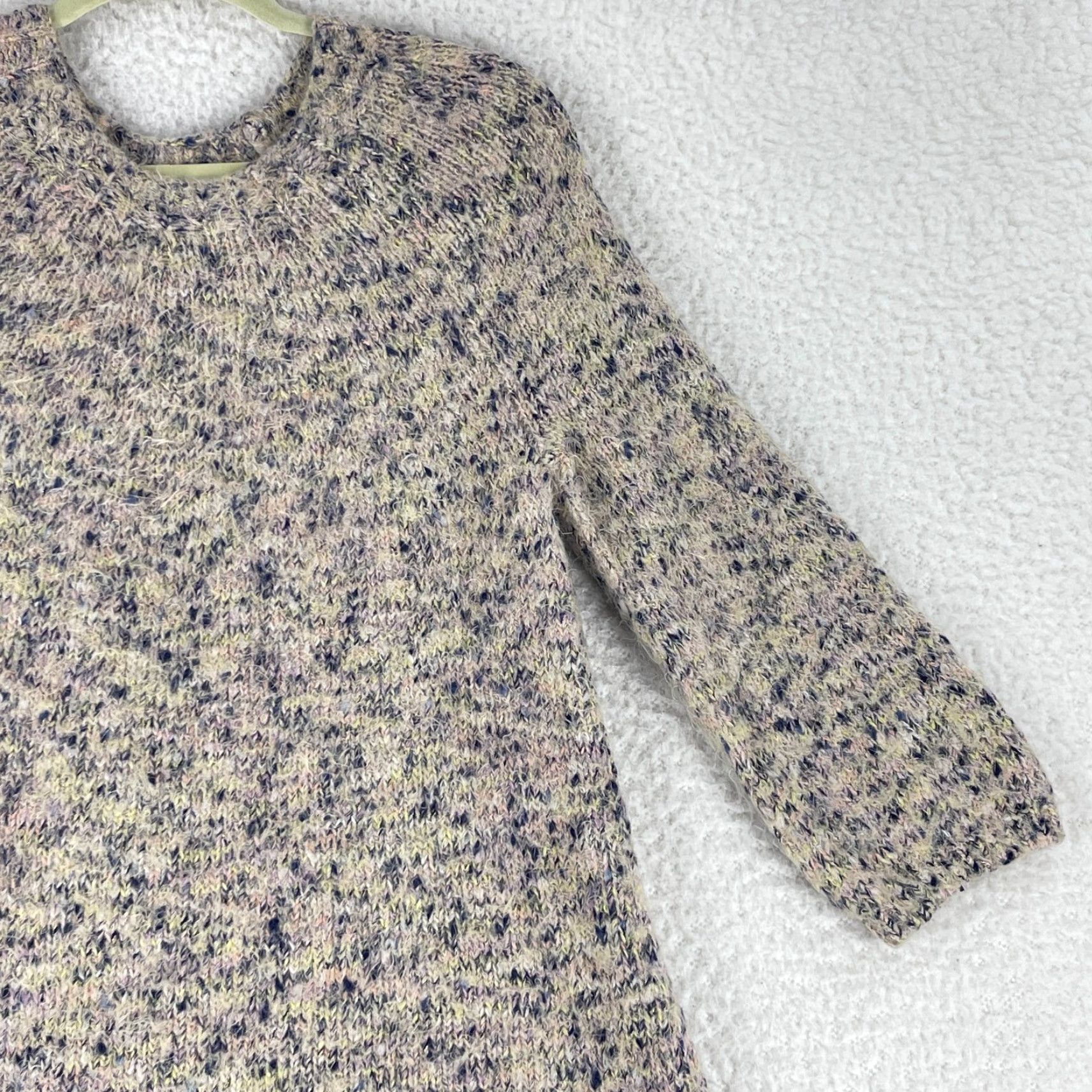 Lou & Grey Lou & Grey Ivory Fuzzy Knit Sweater Womens Pullover 3/4 Sleeve Size XS Size XS / US 0-2 / IT 36-38 - 3 Thumbnail