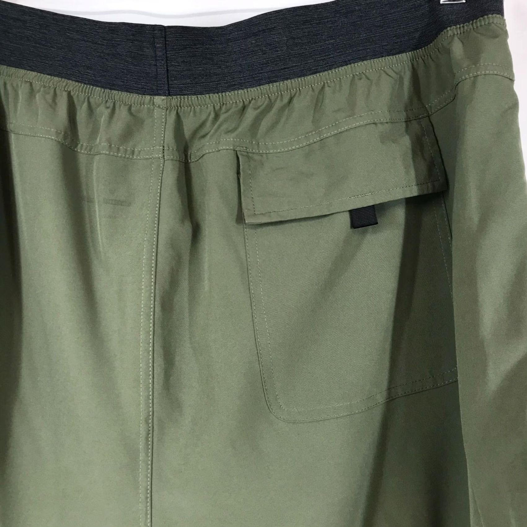Prana PRANA Men's XXL Green Elastic Waist Polyester Blend Shorts Size US 39 - 4 Thumbnail