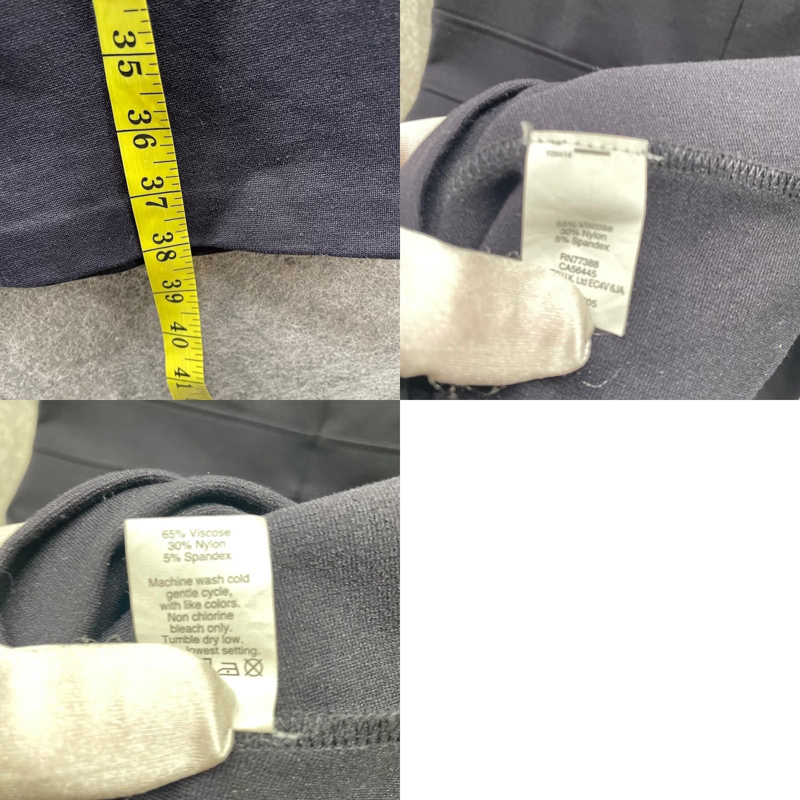 J.Crew J.CREW Ponte Knit Fit Flare Dress Womens 8 Navy Blue Short Sleeve A-Line Crew Size 30" / US 8 / IT 44 - 8 Thumbnail